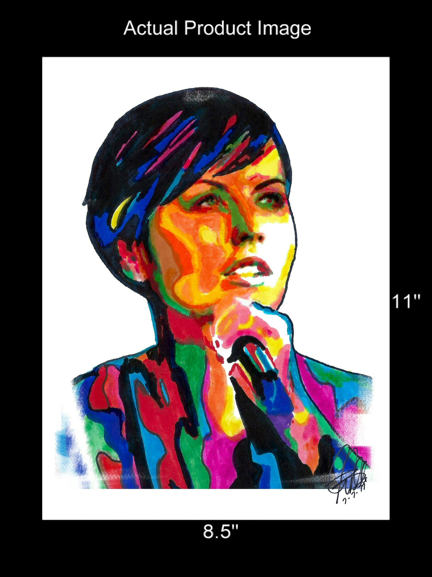 Dolores ORiordan The Cranberries Singer Rock Music Poster Print Wall Art 8.5x11