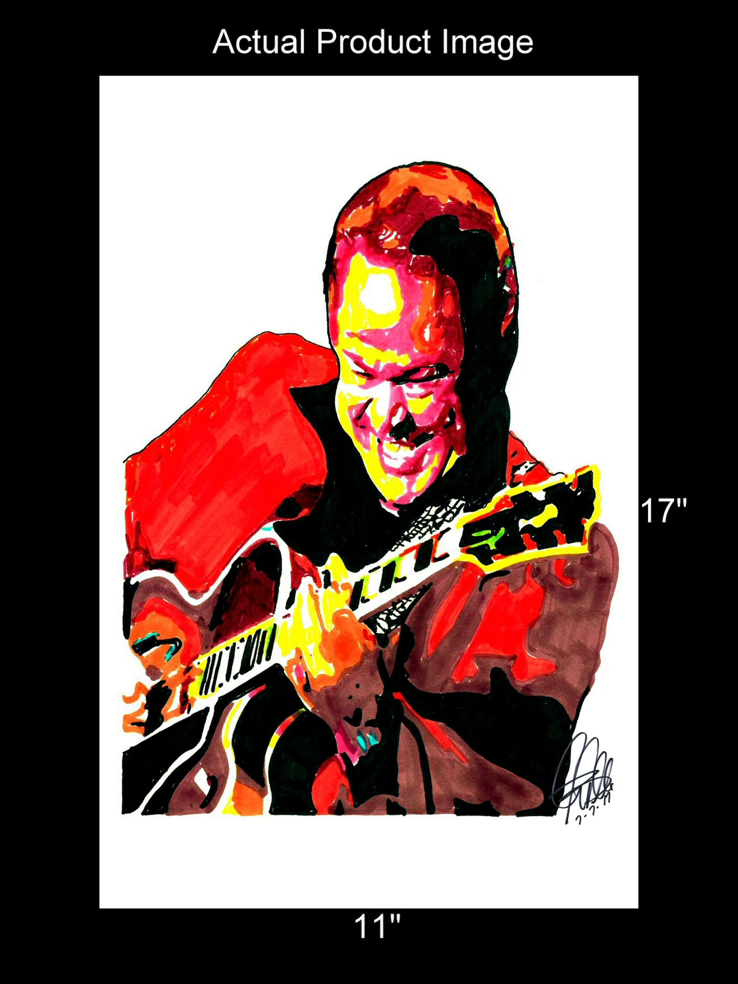 Roy Clark Guitar Singer Country Music Poster Print Wall Art 11x17