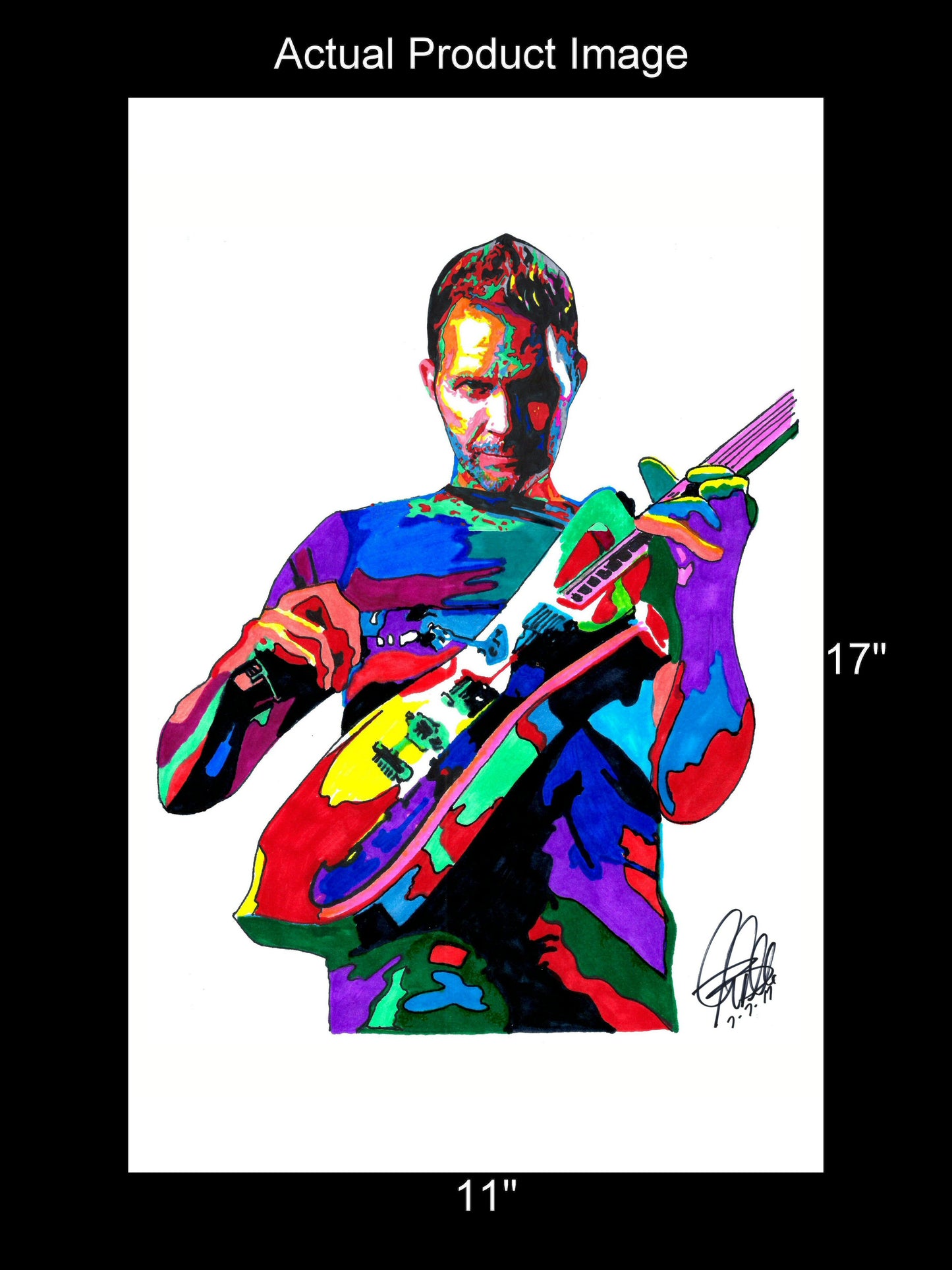 Paul Gilbert MR Big Guitar Rock Music Poster Print Wall Art 11x17