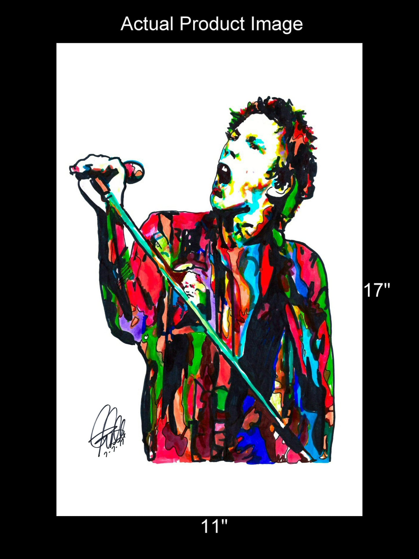 Johnny Rotten Sex Pistols Punk Rock Music Poster Print Wall Art 11x17