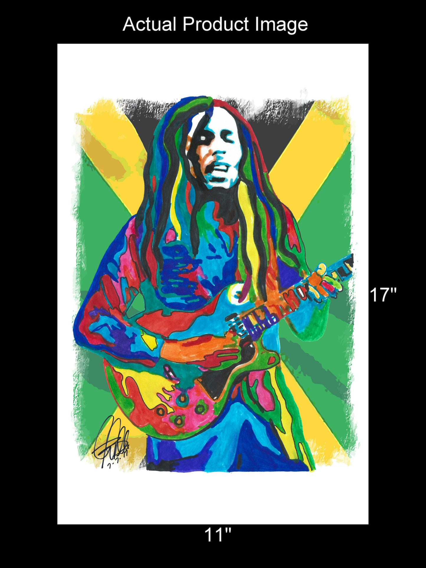 Bob Marley The Wailers Reggae Music Poster Print Wall Art 11x17