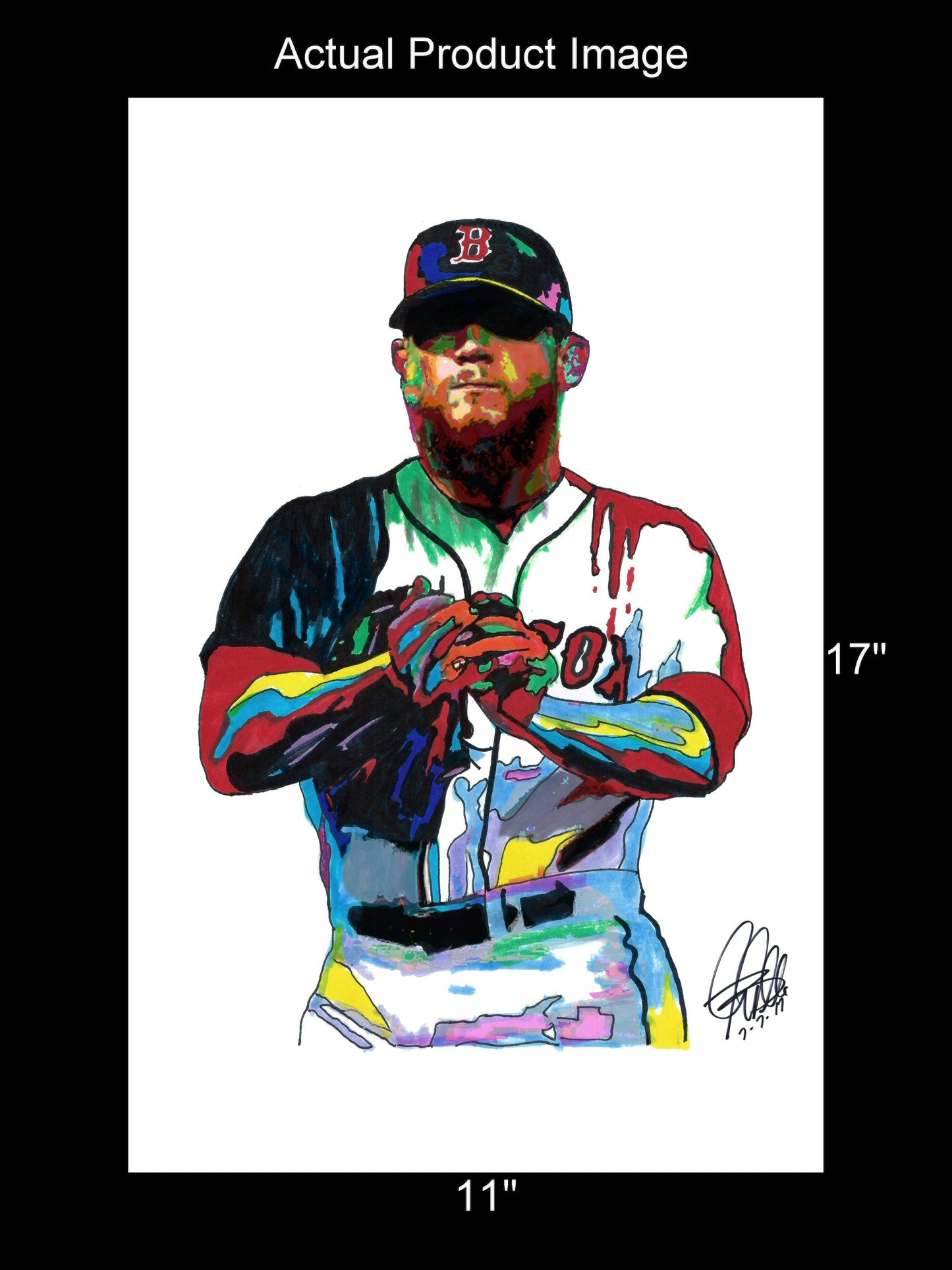 Craig Kimbrel Boston Red Sox Pitcher Baseball Print Poster Wall Art 11x17