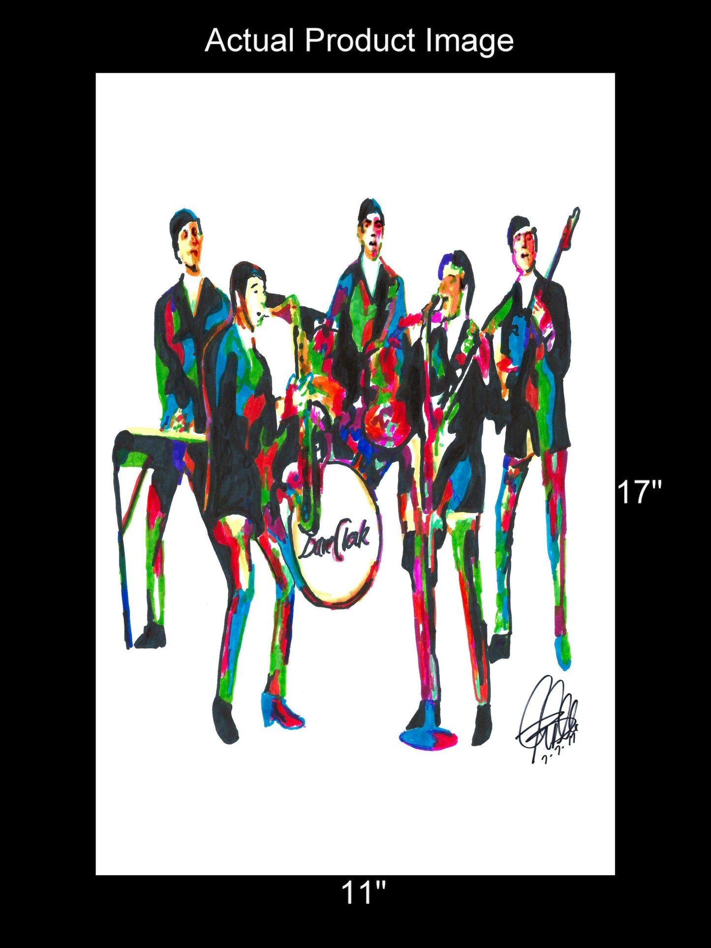 The Dave Clark Five Pop Rock Music Poster Print Wall Art 11x17