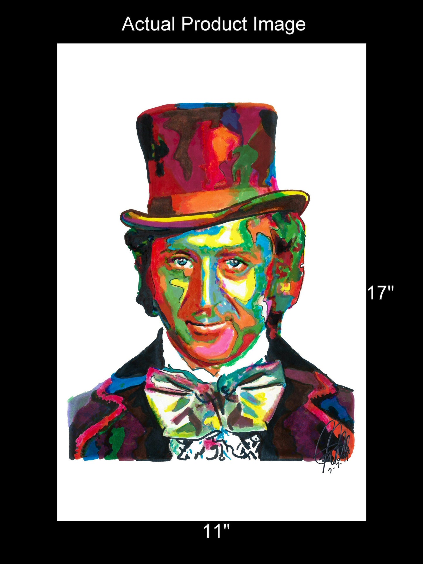 Willy Wonka Gene Wilder Chocolate Factory Movies Print Poster Wall Art 11x17