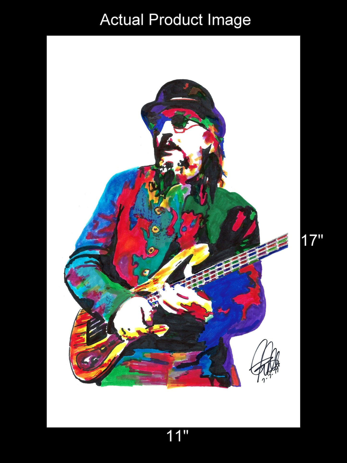 Les Claypool Primus Singer Bass Guitar Rock Music Poster Print Wall Art 11x17