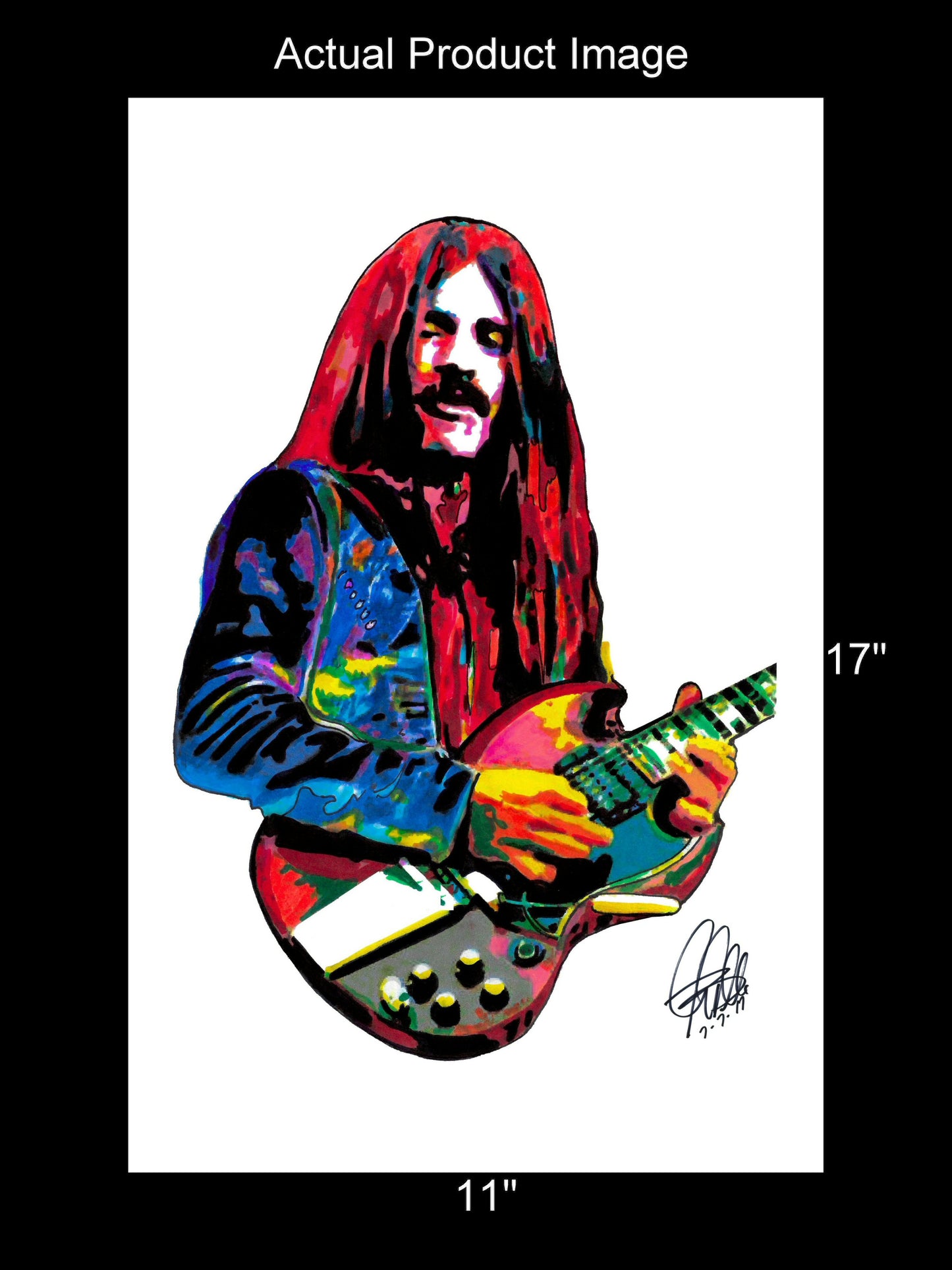 Frank Marino Mahogany Rush Guitar Rock Music Poster Print Wall Art 11x17