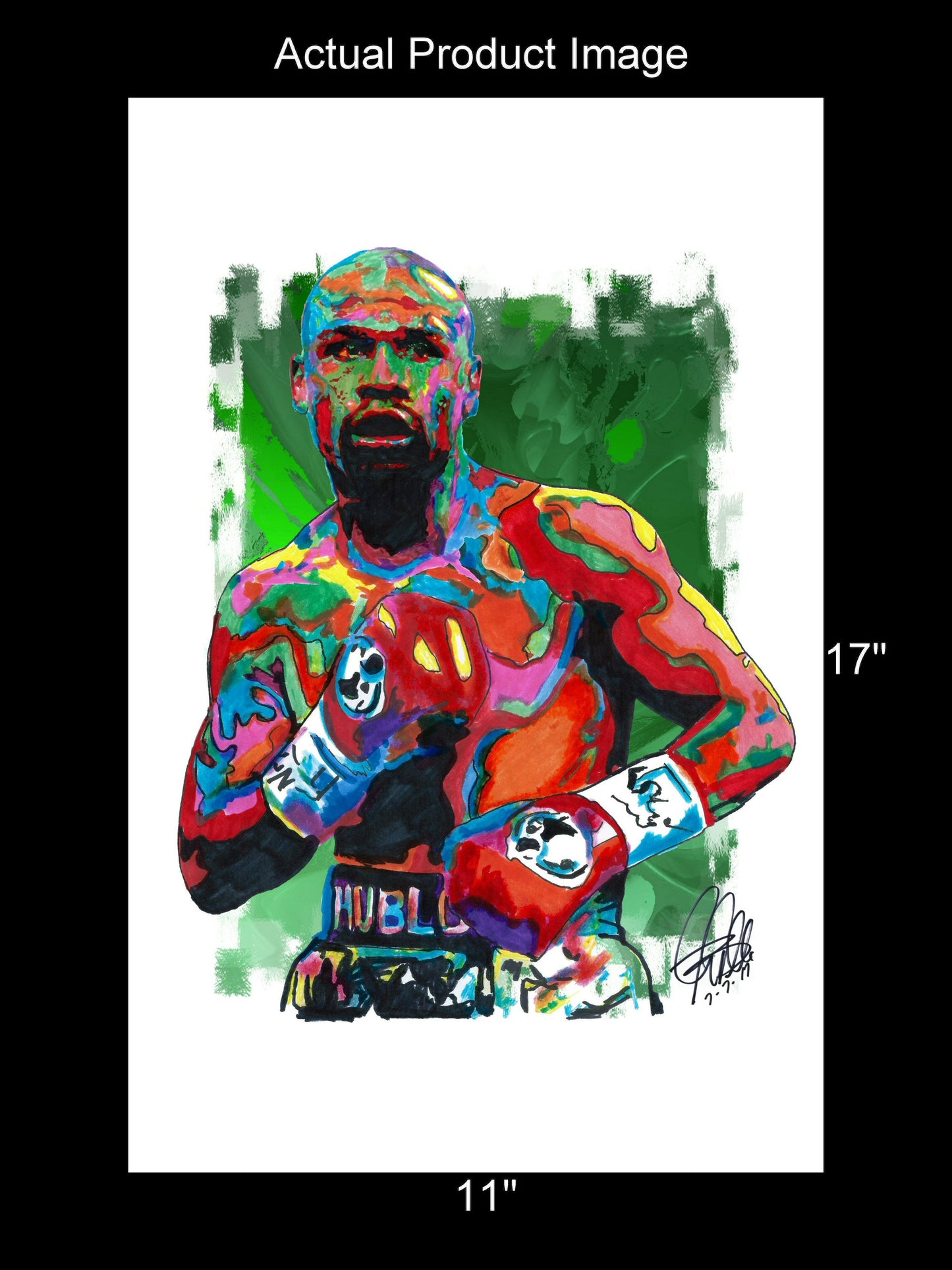 Floyd Mayweather Boxing Sports Poster Print Wall Art 11x17