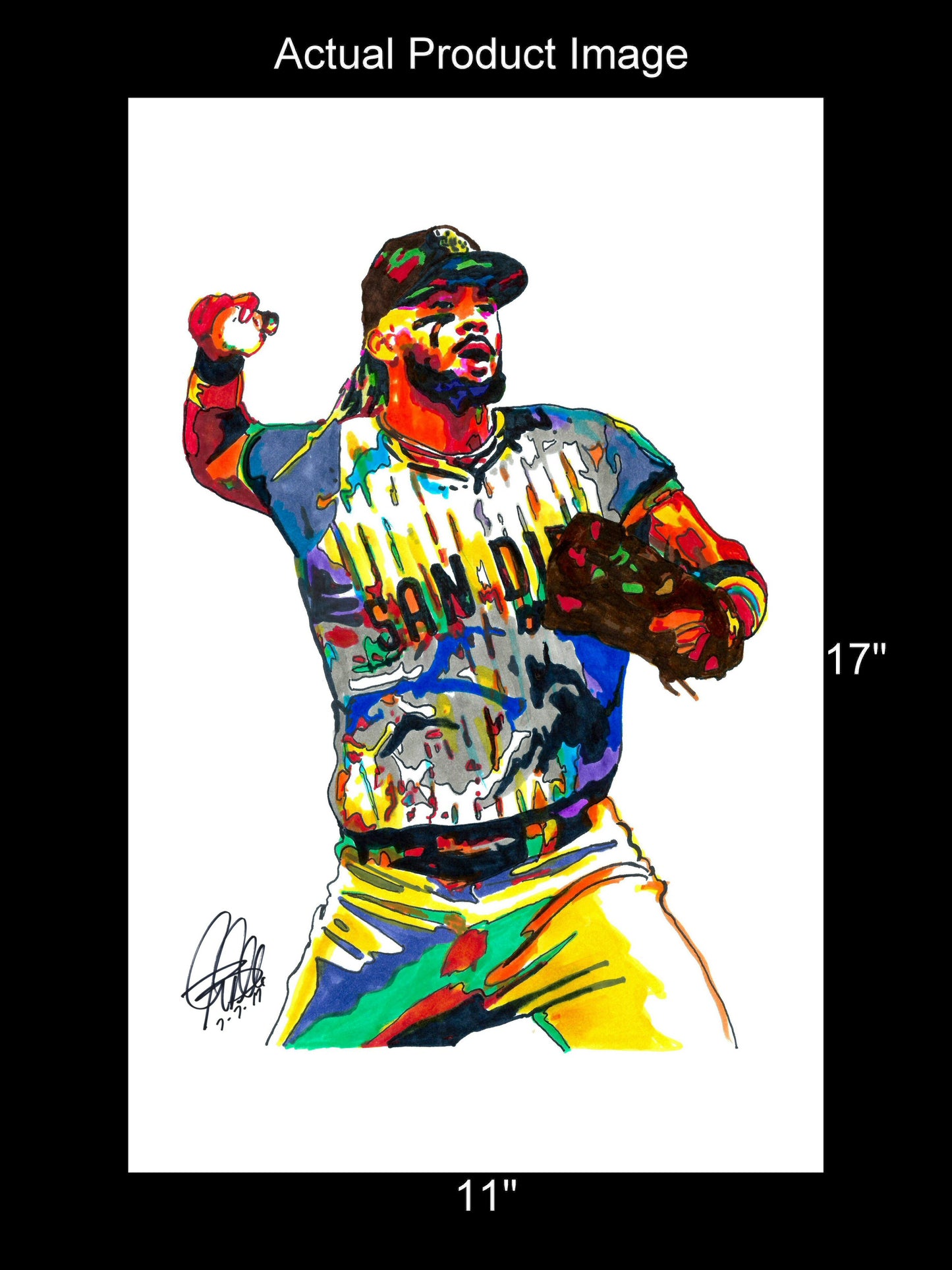 Fernando Tatis Jr San Diego Padres Sports Poster Print Wall Art 11x17