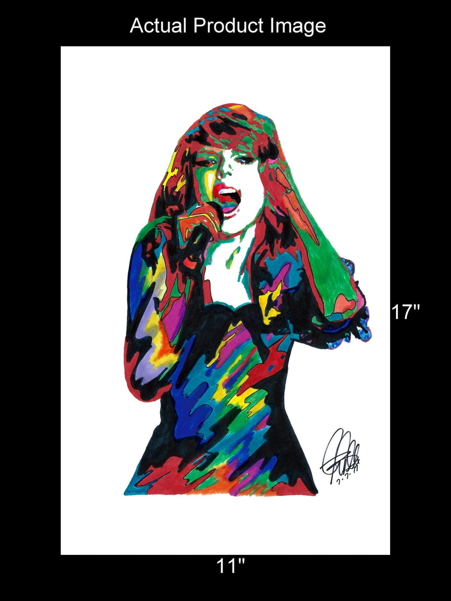 Taylor Swift Singer Music Poster Print Wall Art 11x17