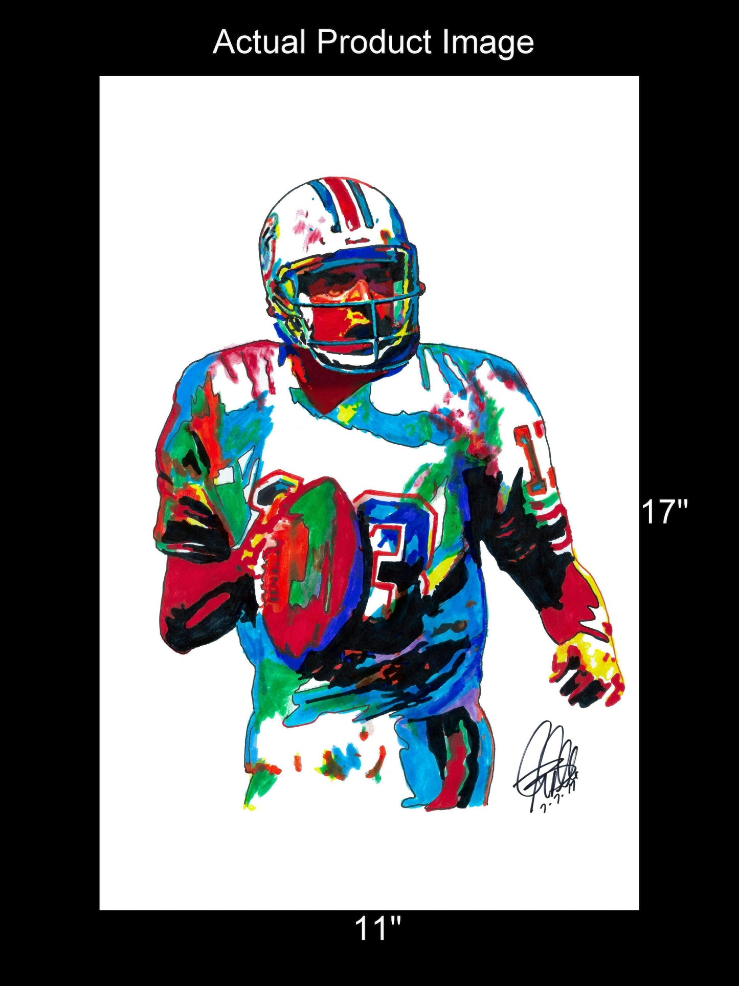 Dan Marino Miami Dolphins Football Sports Poster Print Wall Art 11x17