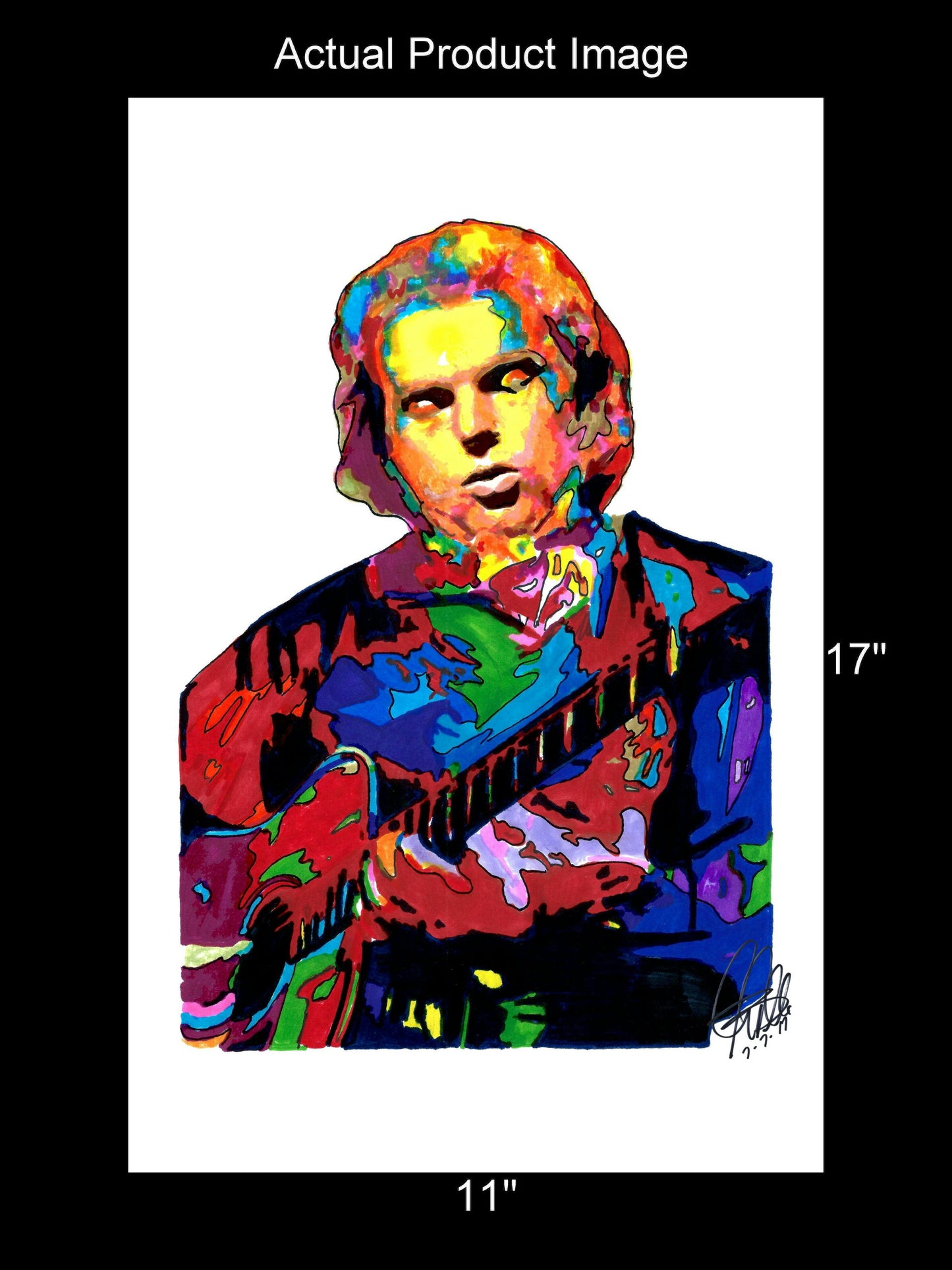 Van Morrison Singer Rock Music Poster Print Wall Art 11x17