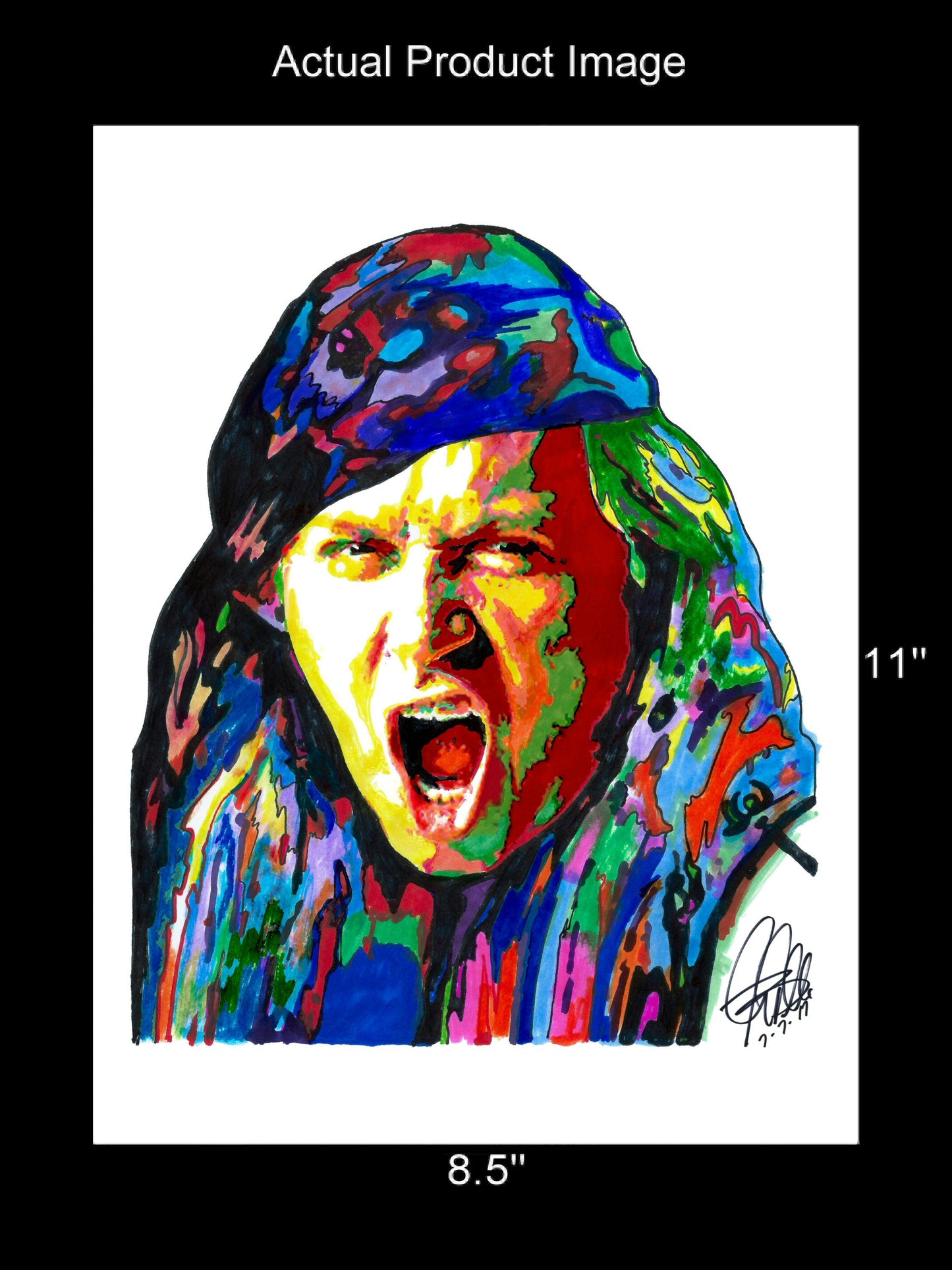 Sam Kinison Stand Up Comedy Poster Print Tribute Wall Art 8.5x11