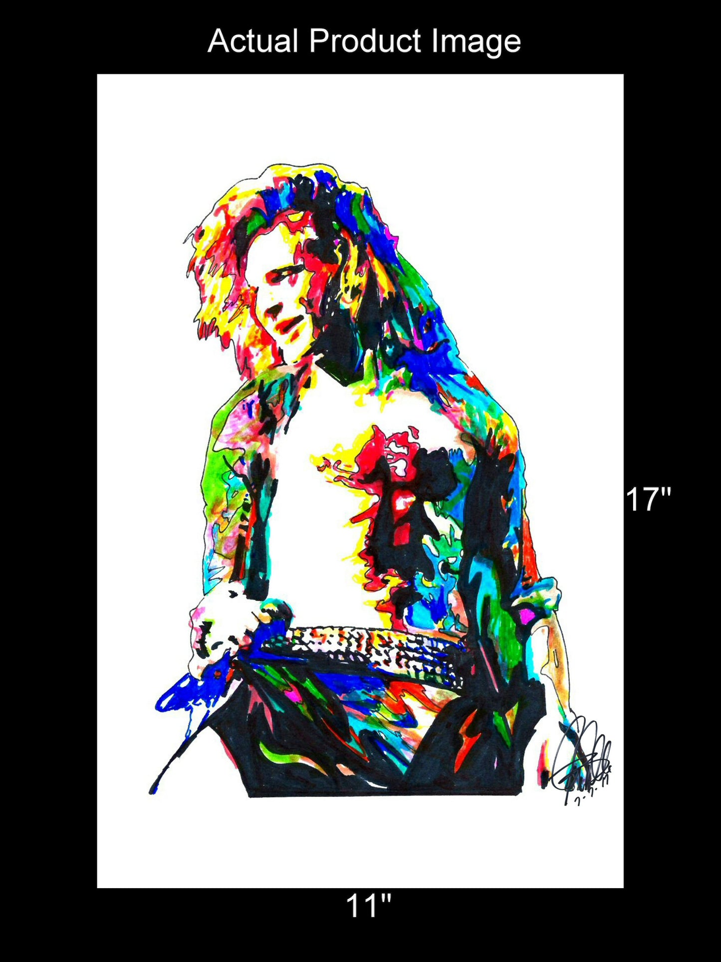 David Lee Roth Van Halen Rock Music Poster Print Wall Art 11x17