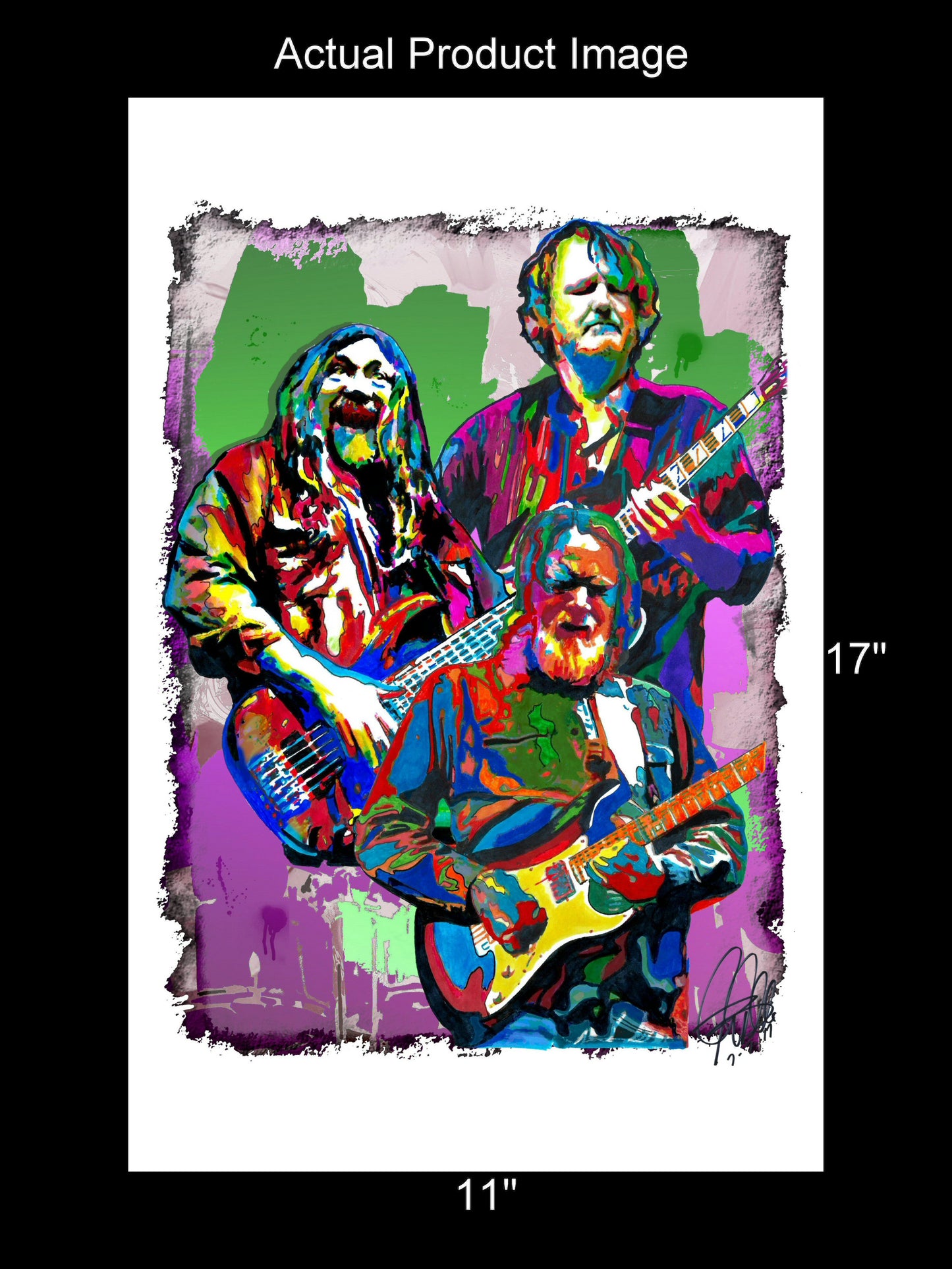 John Bell Dave Schools Jimmy Herring Rock Music Poster Print Wall Art 11x17