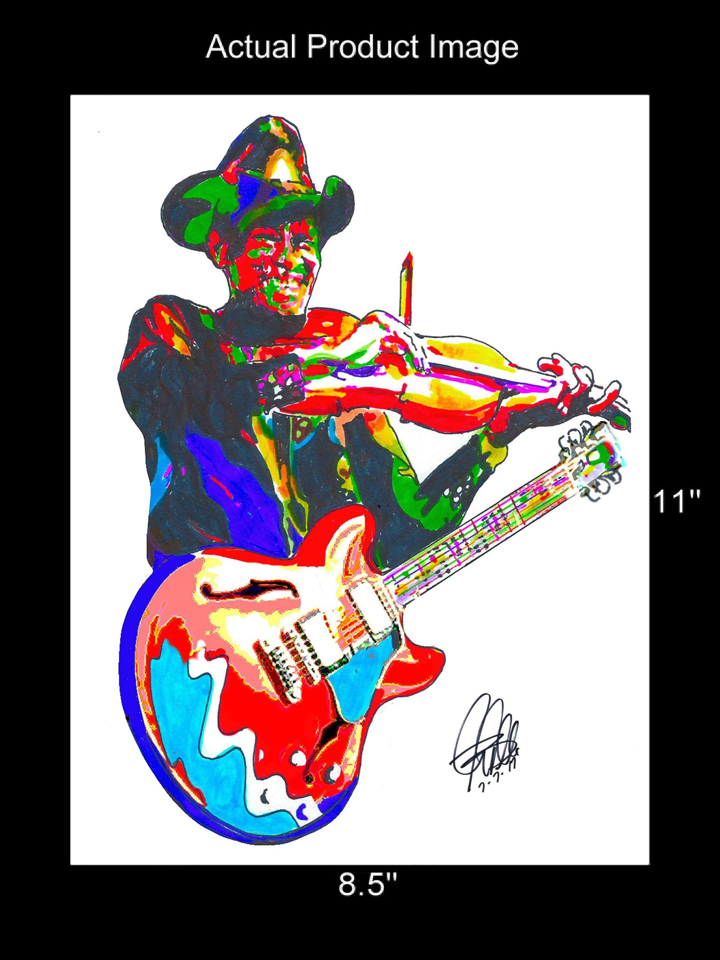 Clarence Gatemouth Brown Blues Music Poster Print Wall Art 8.5x11