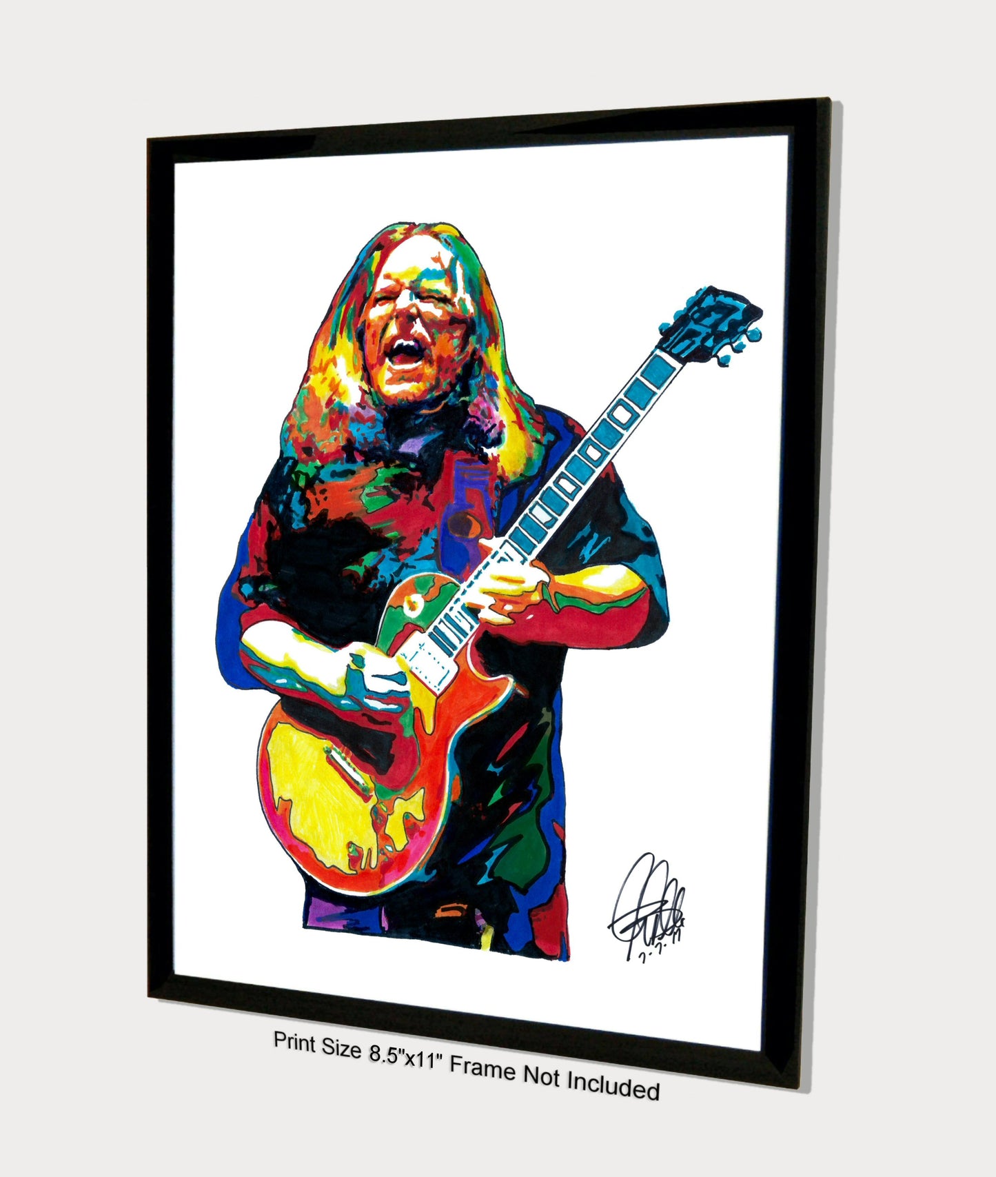 Warren Haynes Allman Brothers Rock Music Poster Print Wall Art 8.5x11