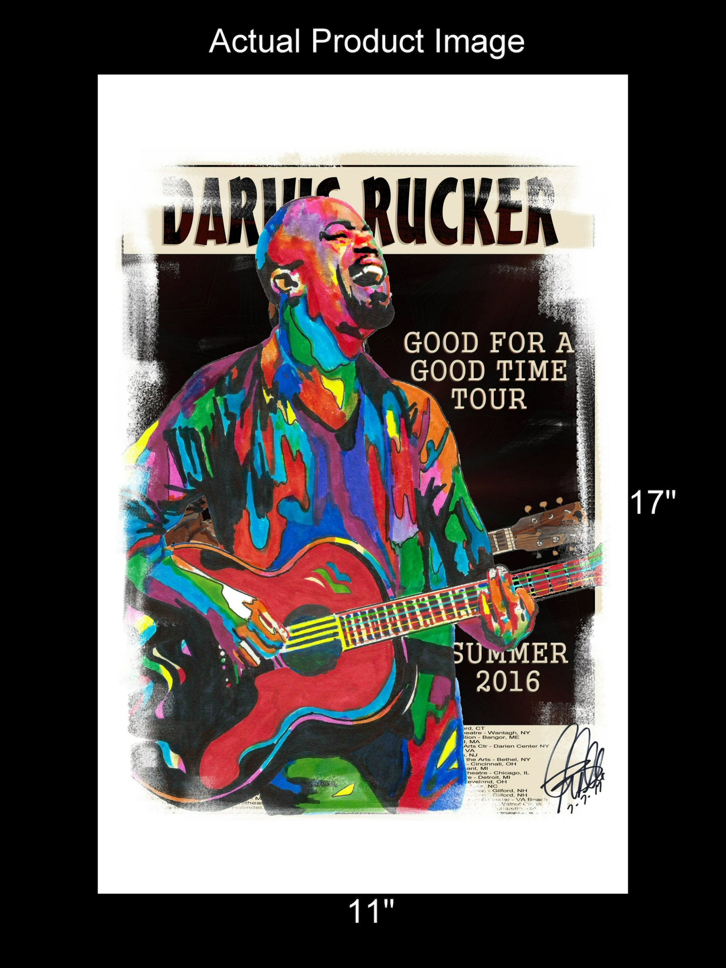 Darius Rucker Hootie & the Blowfish Rock Music Poster Print Wall Art 11x17