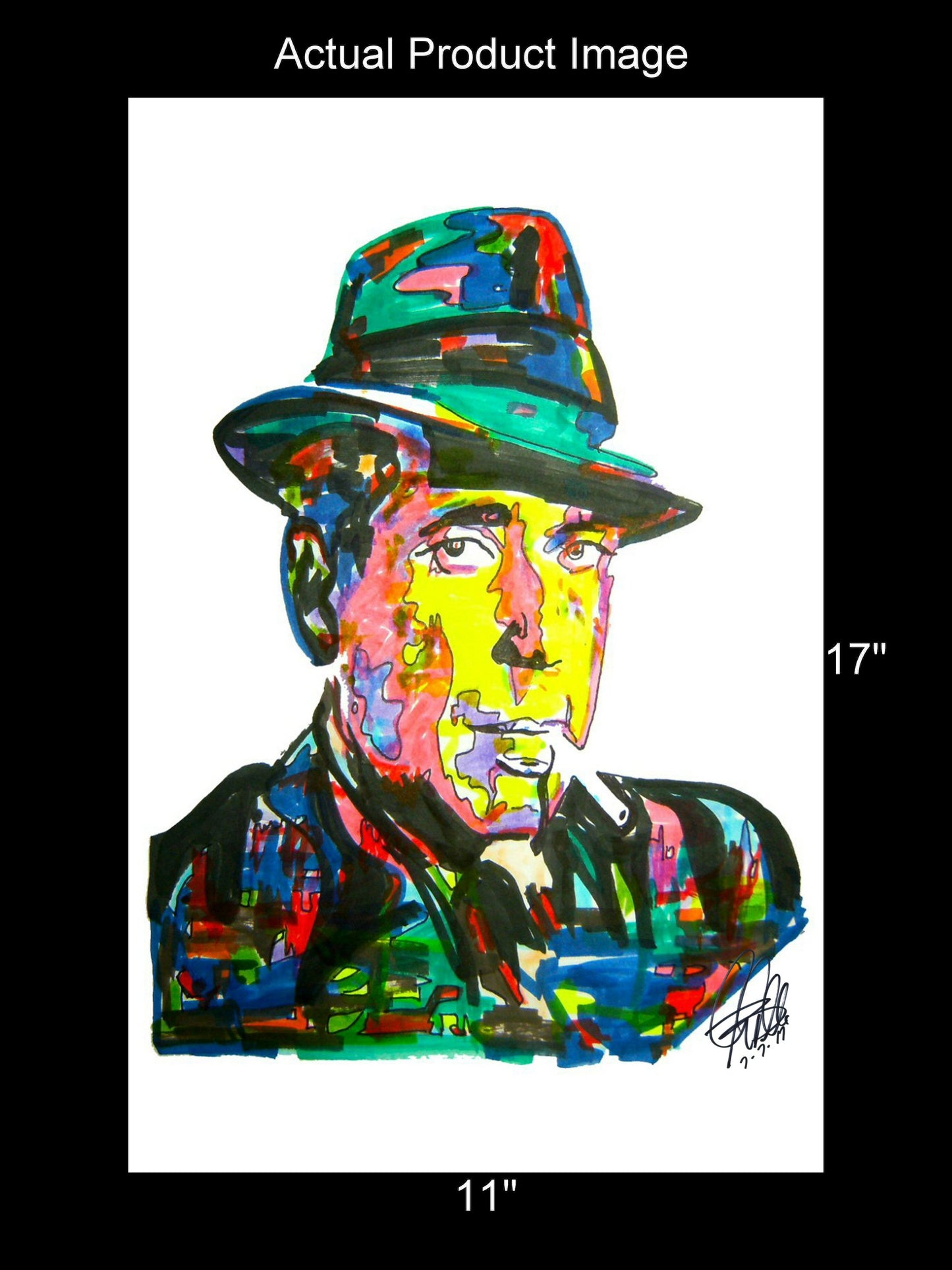 Humphrey Bogart Actor Poster Print Wall Art 11x17