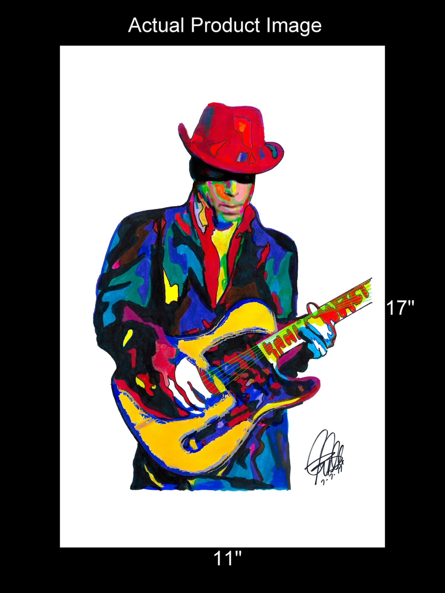 Prince Singer Guitar Rock Music Poster Print Wall Art 11x17