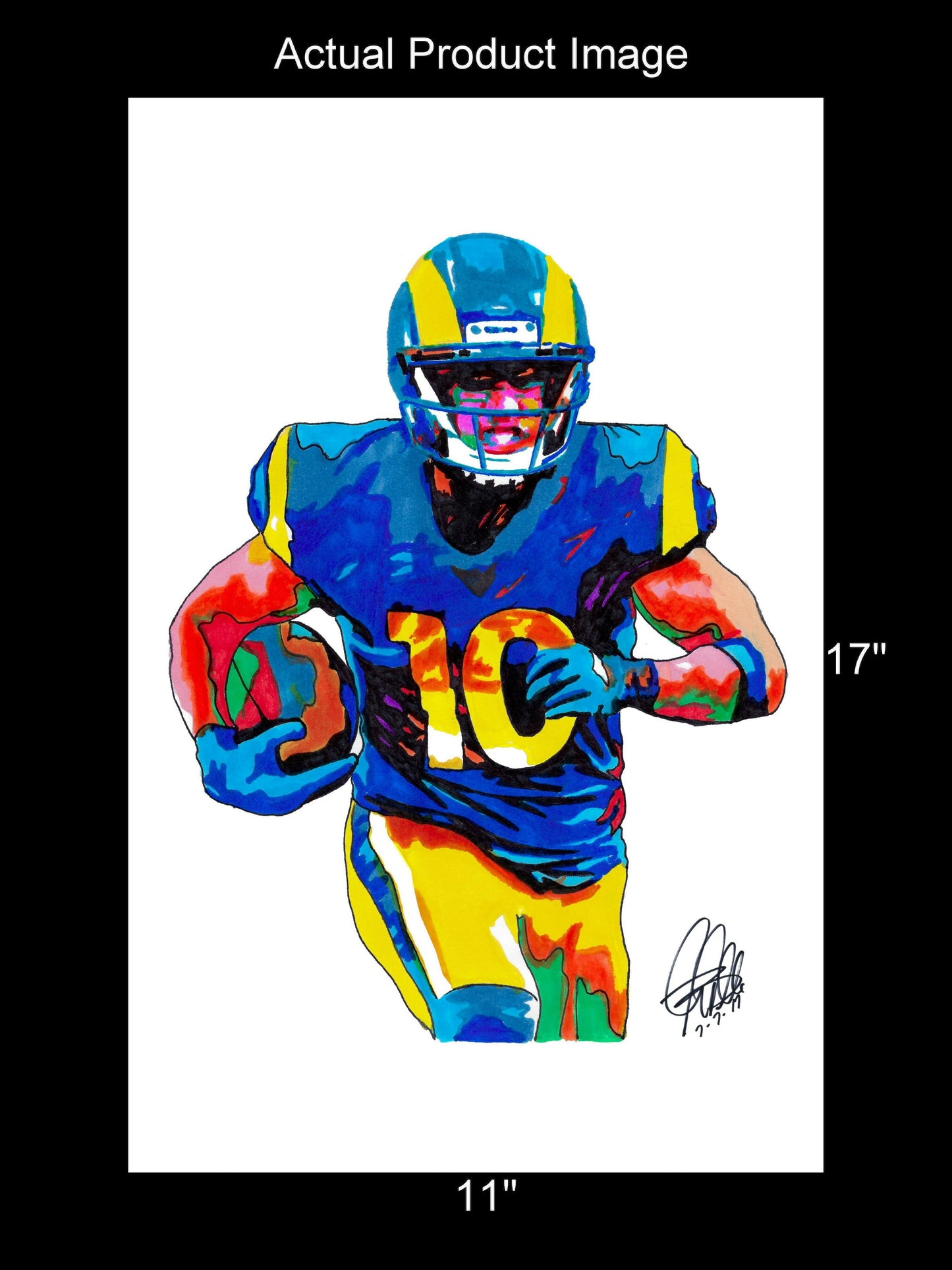 Cooper Kupp Los Angeles Rams Football Sports Poster Print Wall Art 11x17