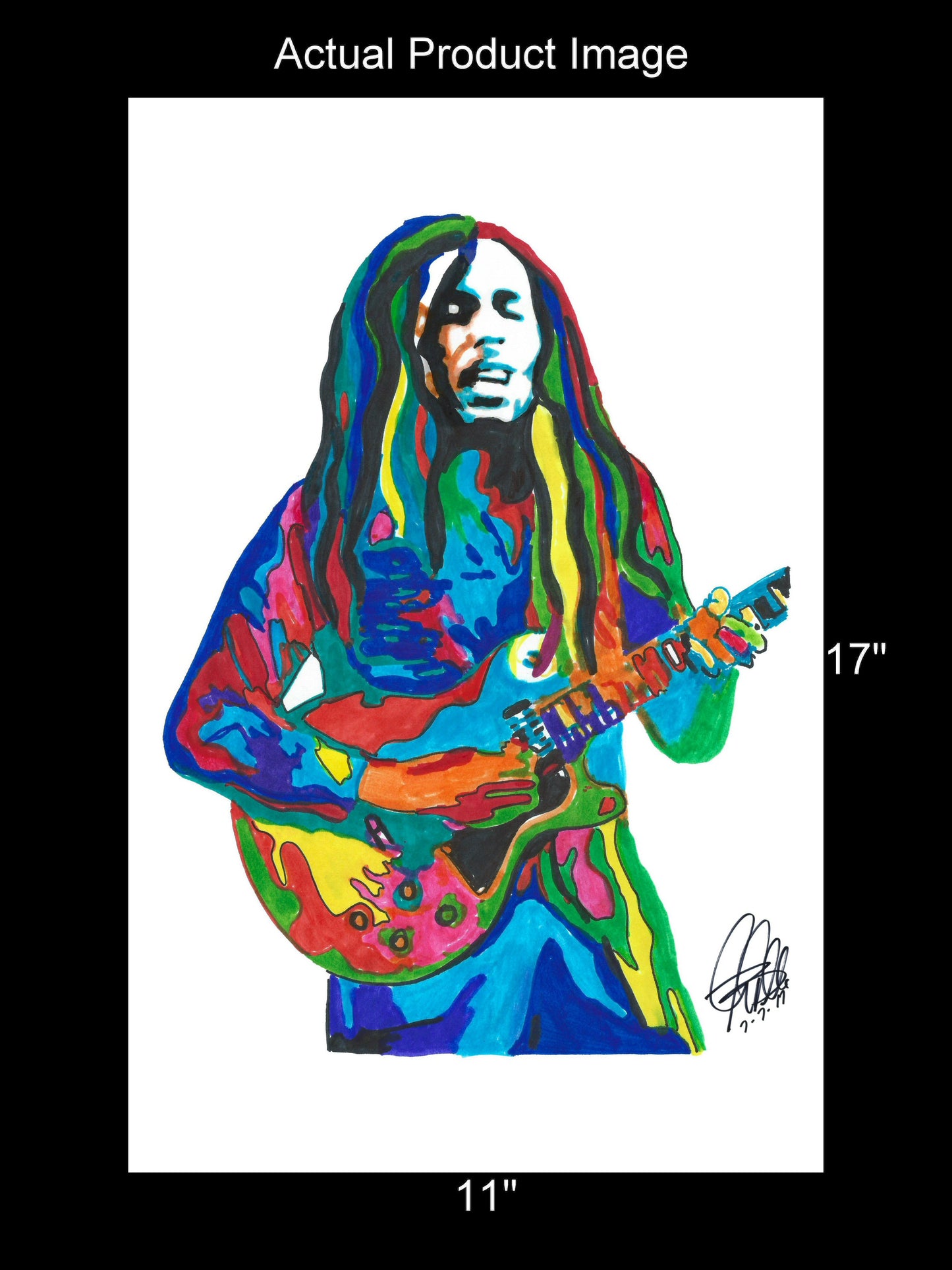 Bob Marley The Wailers Reggae Ska Music Poster Print Wall Art 11x17