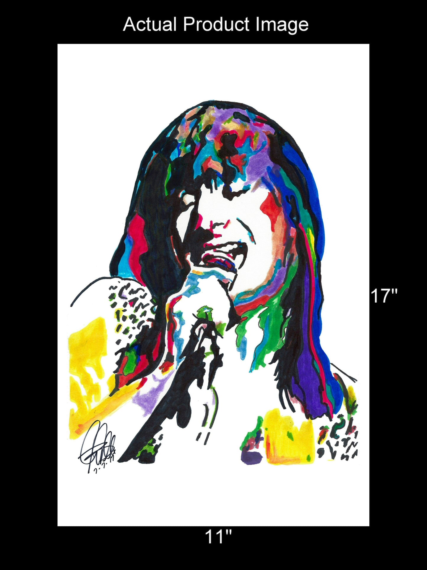 Steve Perry Journey Singer Rock Music Poster Print Art 11x17