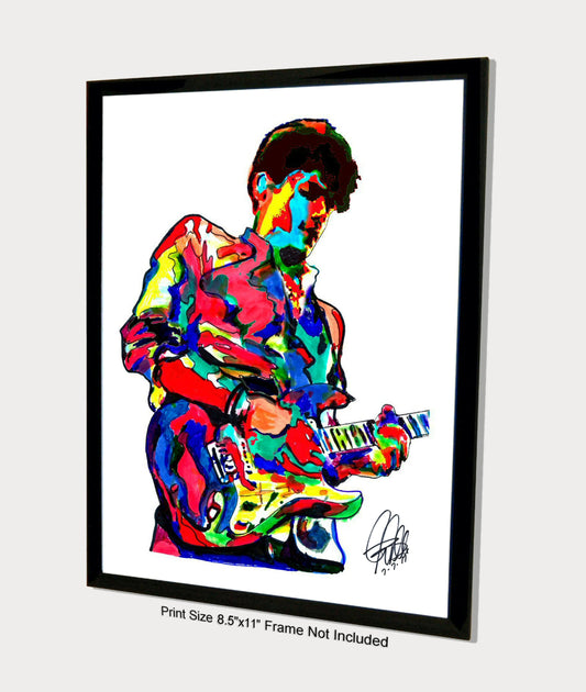 John Mayer Gultar Singer Rock Music Poster Print Wall Art 8.5x11