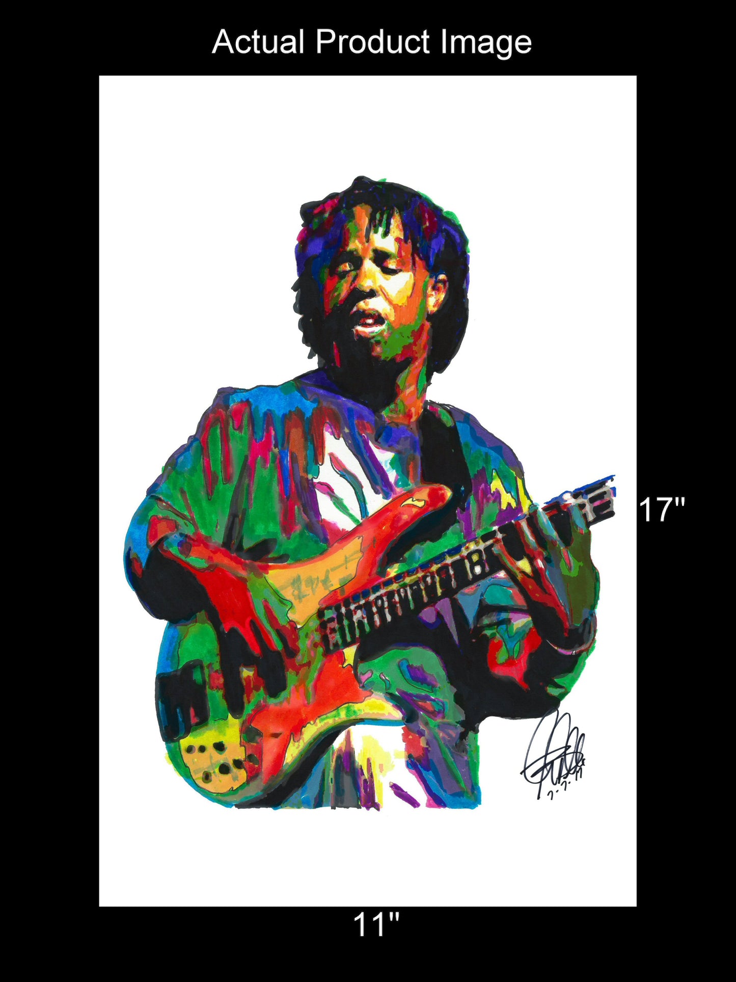 Victor Wooten American Bass Funk Rock Music Print Poster Wall Art 11x17