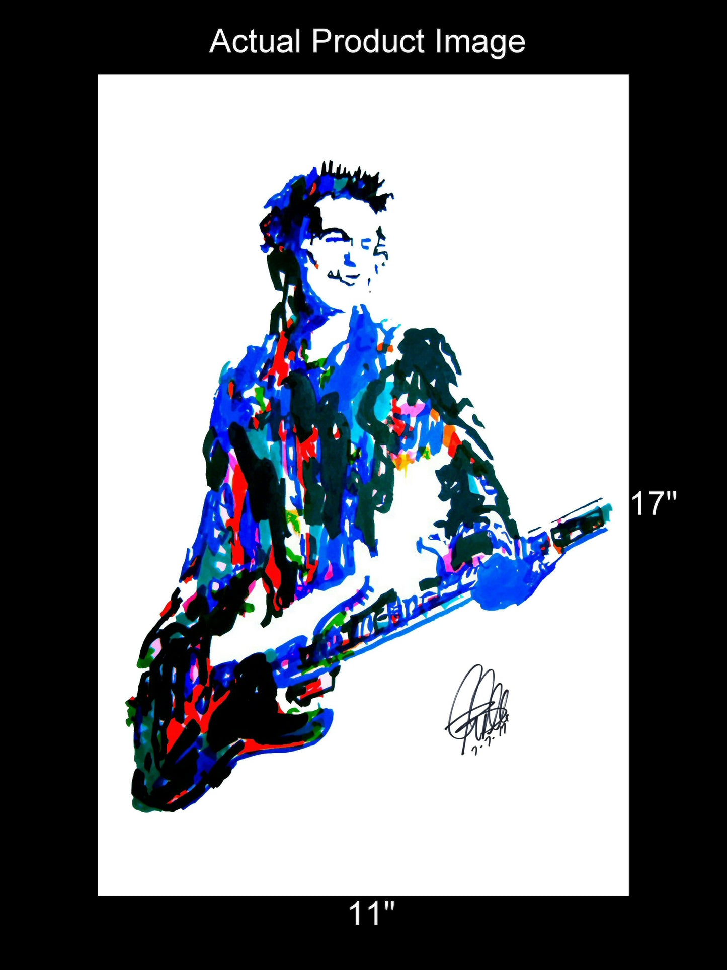 Sid Vicious Sex Pistols Bass Punk Rock Music Poster Print Wall Art 11x17