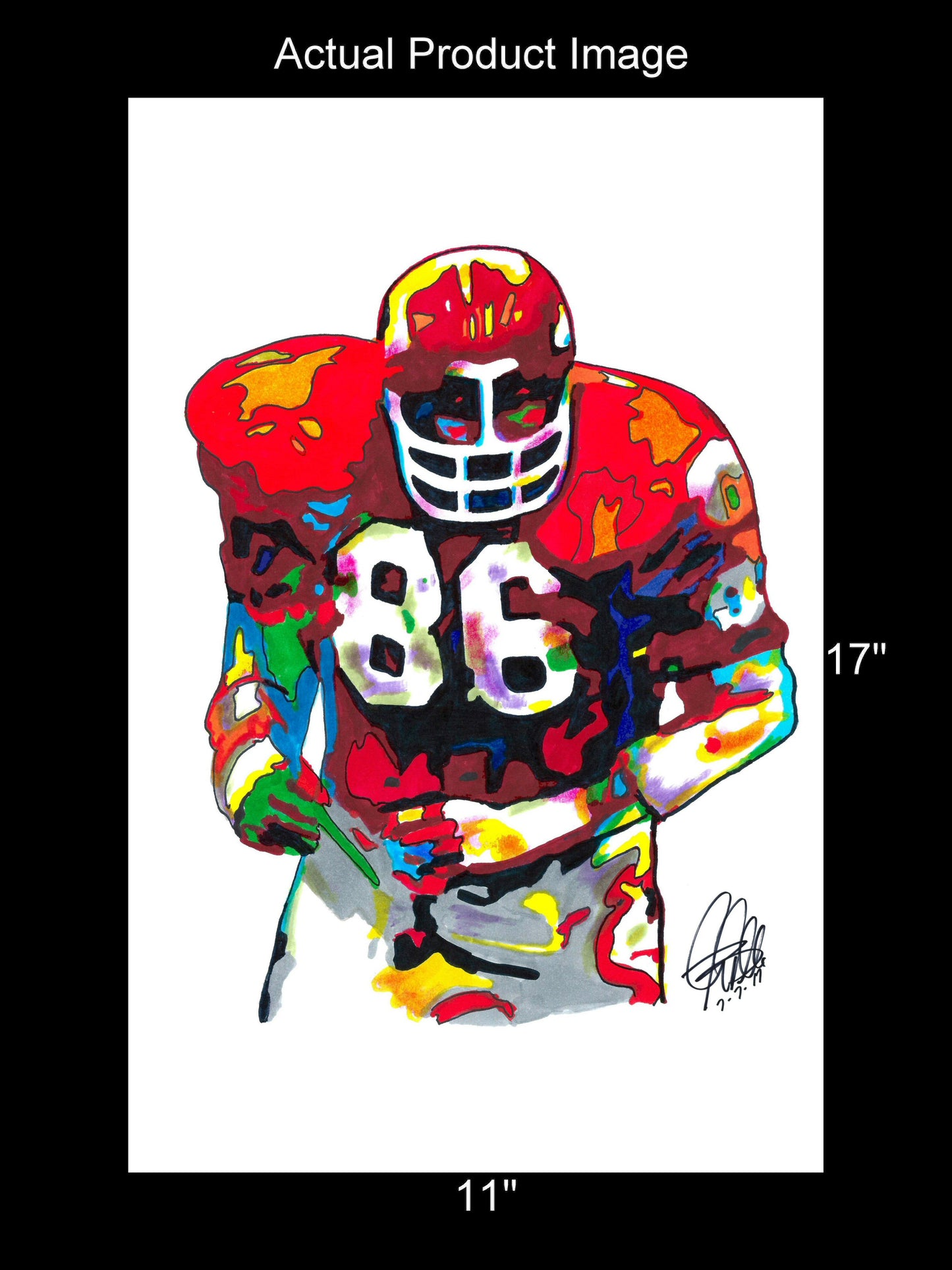 Buck Buchanan Kansas City Chiefs Football Sports Poster Print Wall Art 11x17