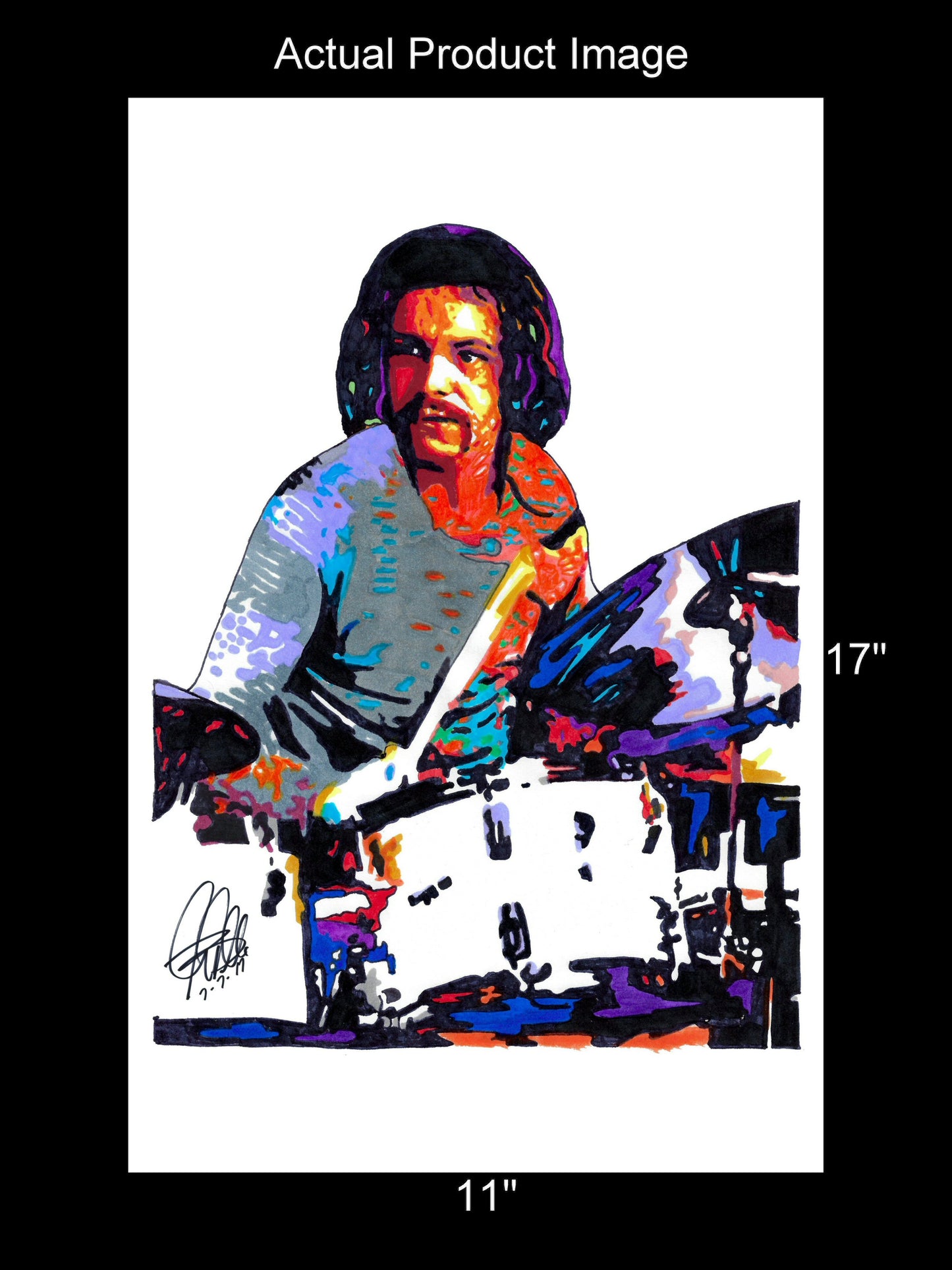 Danny Seraphine Chicago Drummer Rock Music Poster Print Wall Art 11x17