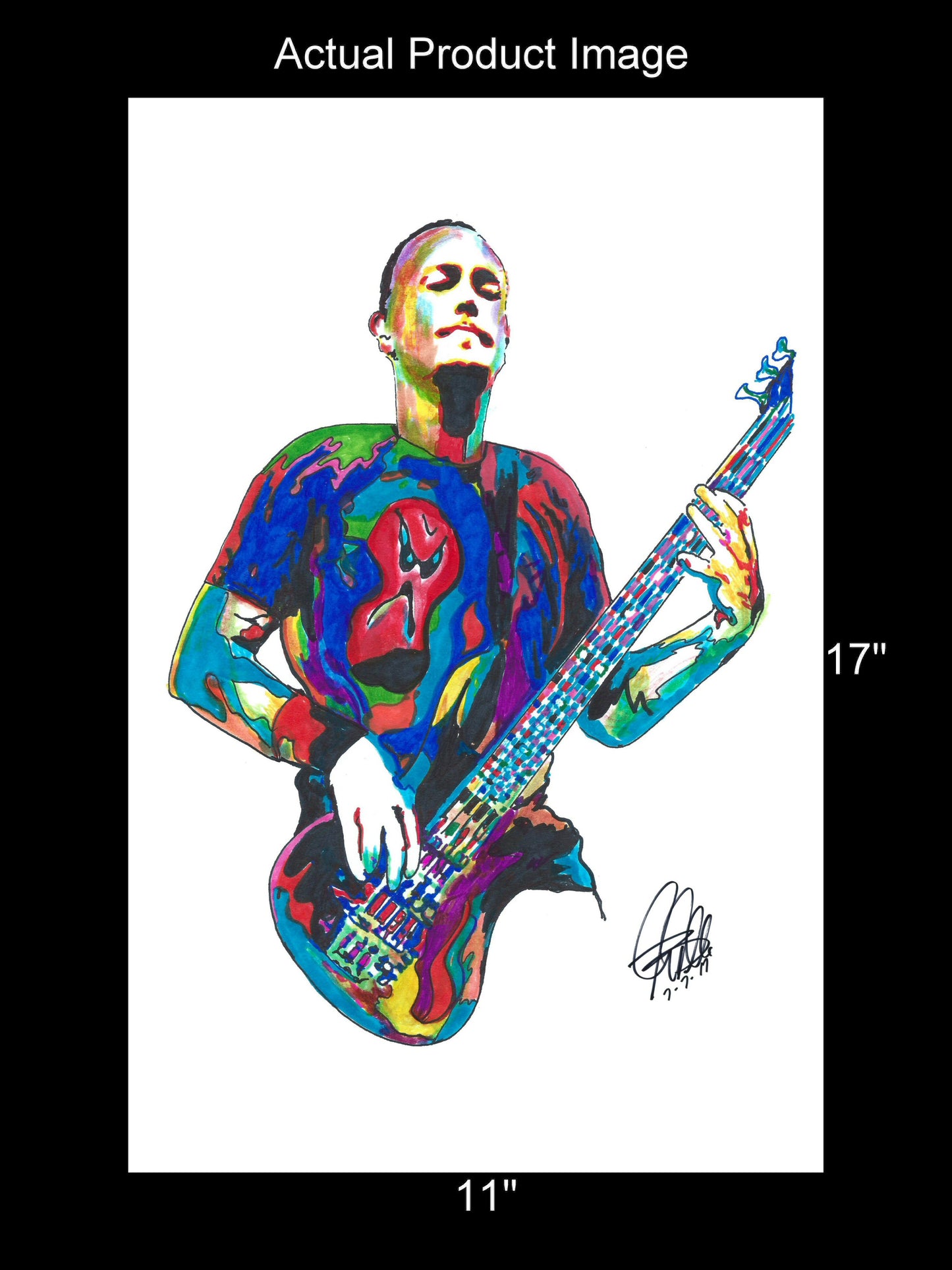 Aaron PNut Wills 311 Bass Rap Funk Rock Music Print Poster Wall Art 11x17