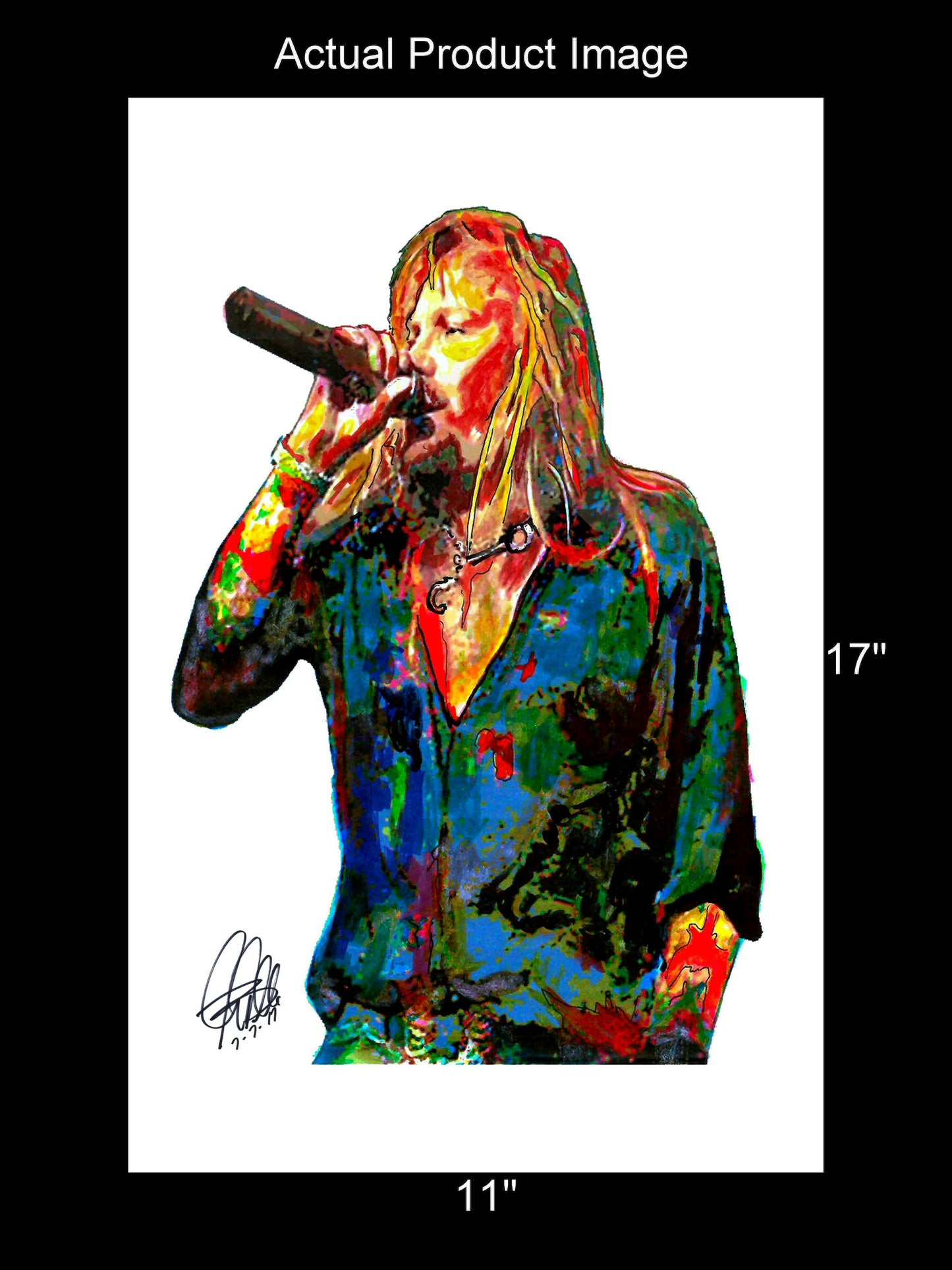 Vince Neil Motley Crue Singer Rock Music Poster Print Wall Art 11x17