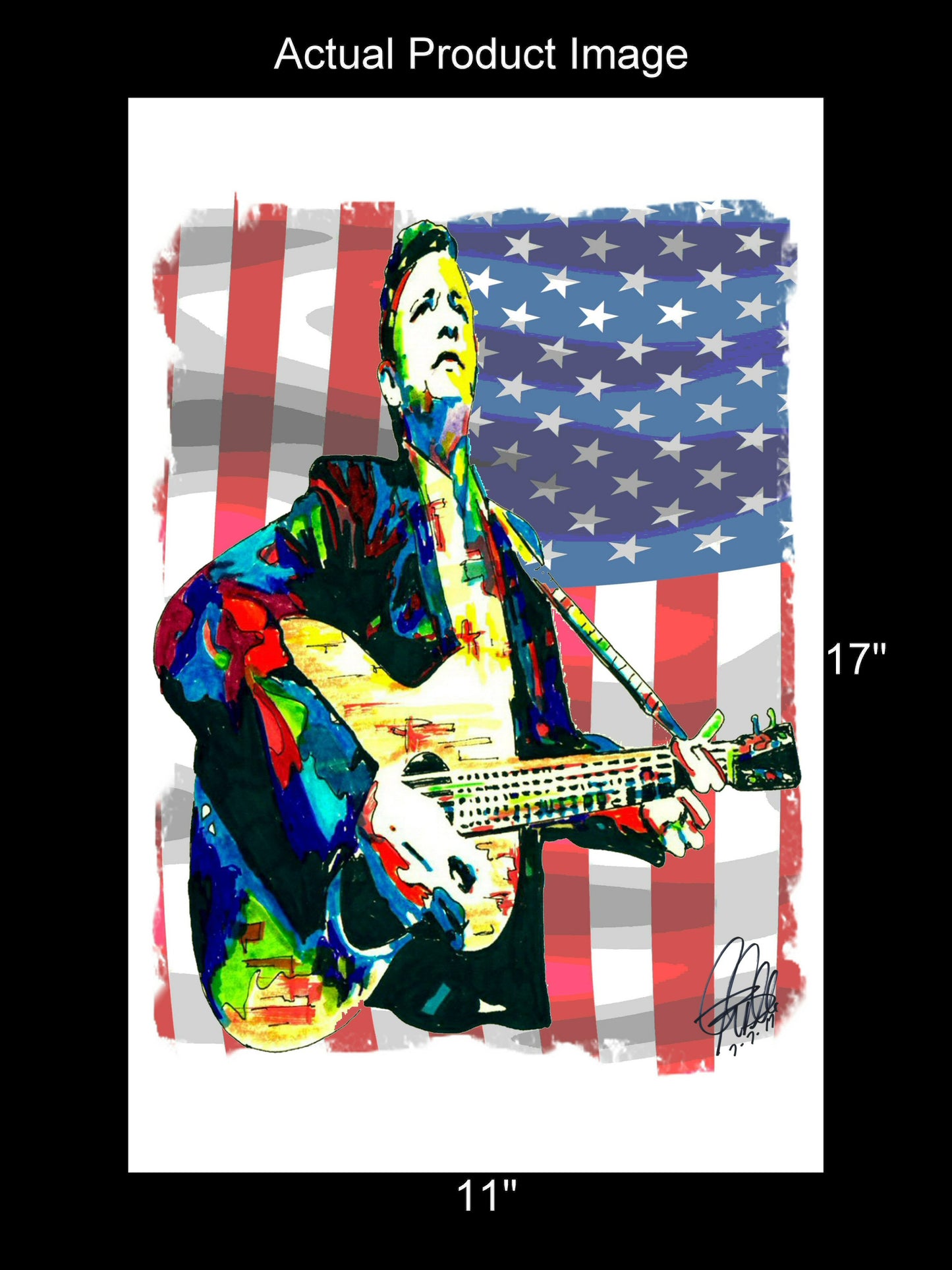 Johnny Cash Country Music Poster Print Wall Art 11x17