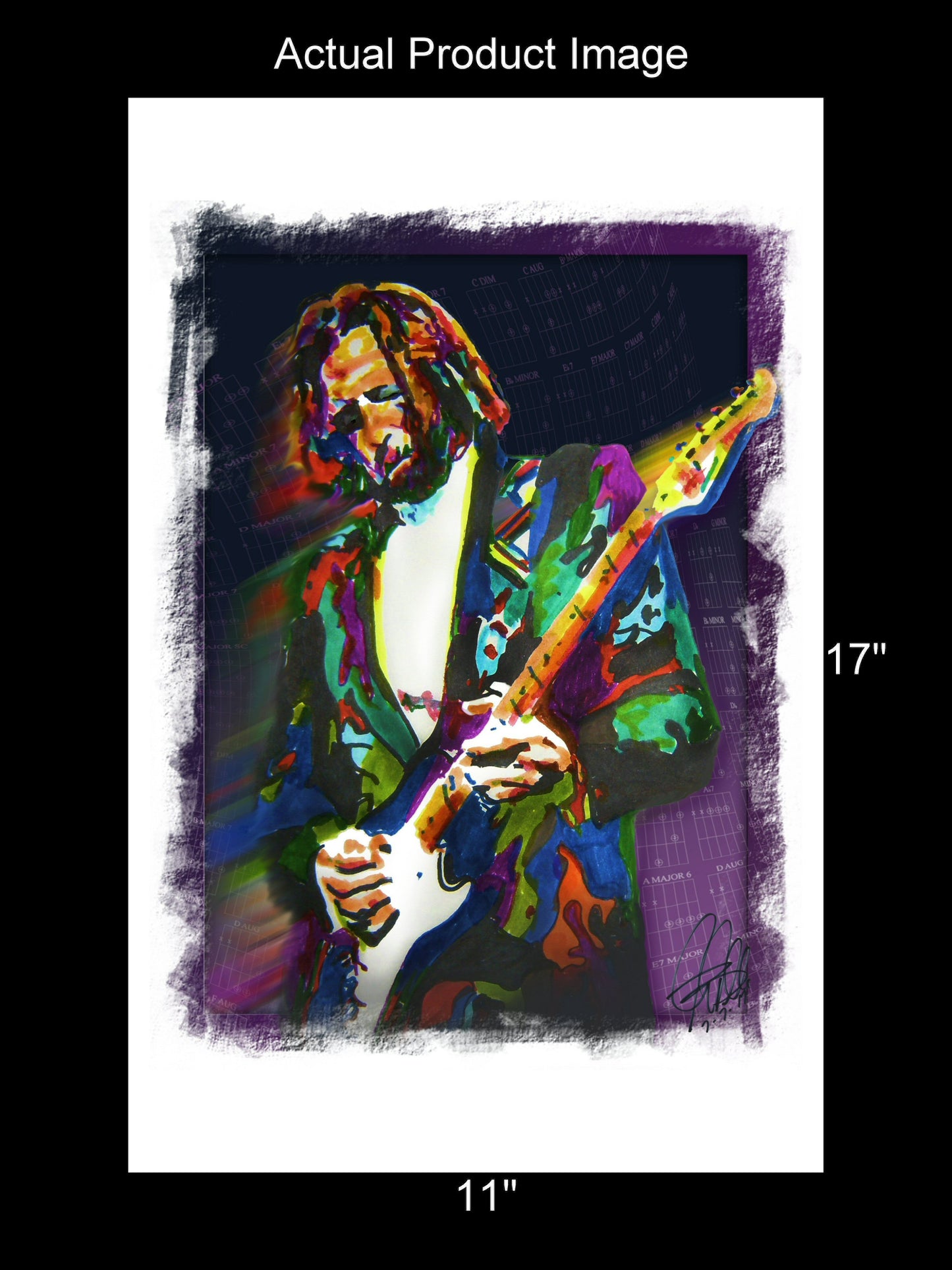 Eric Clapton Singer Guitar Blues Rock Music Poster Print Wall Art 11x17