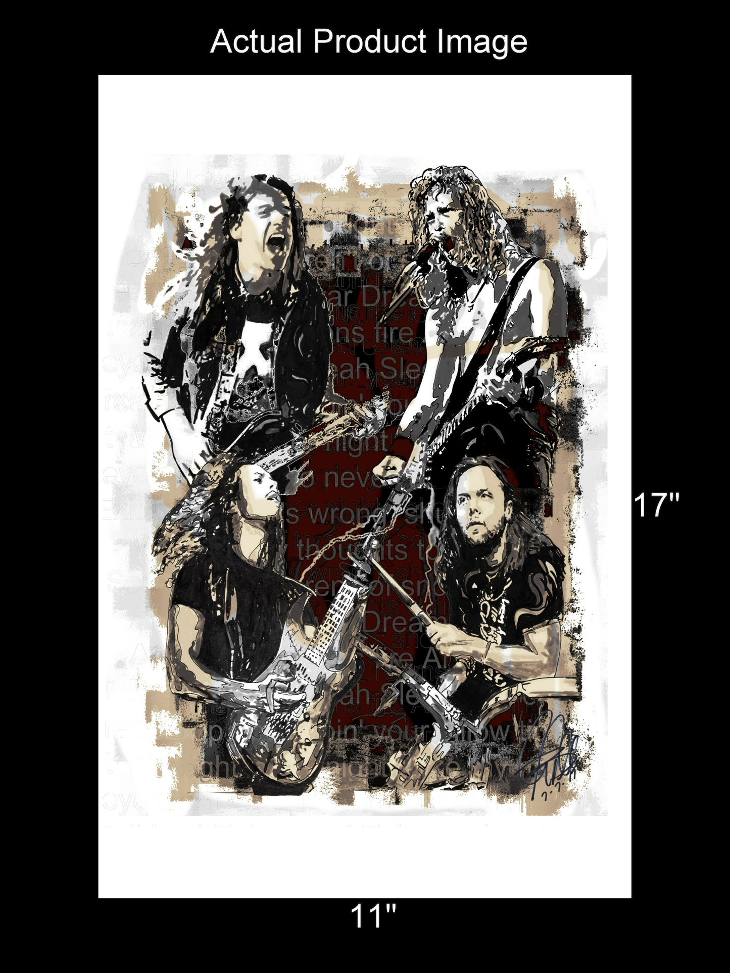 Metallica Heavy Metal Rock Music Print Poster Wall Art 11x17