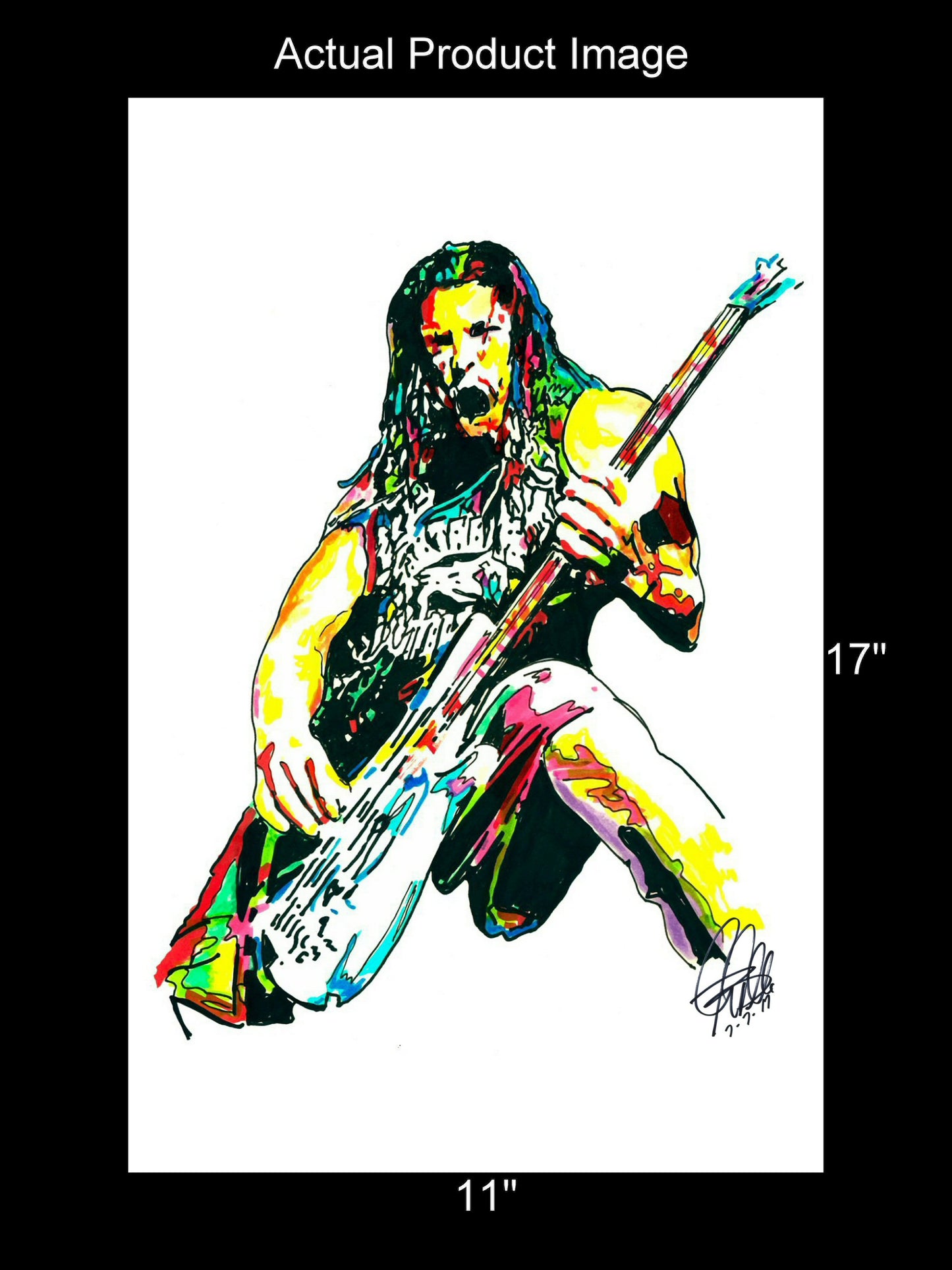 Robert Trujillo Metallica Heavy Metal Rock Music Print Poster Wall Art 11x17