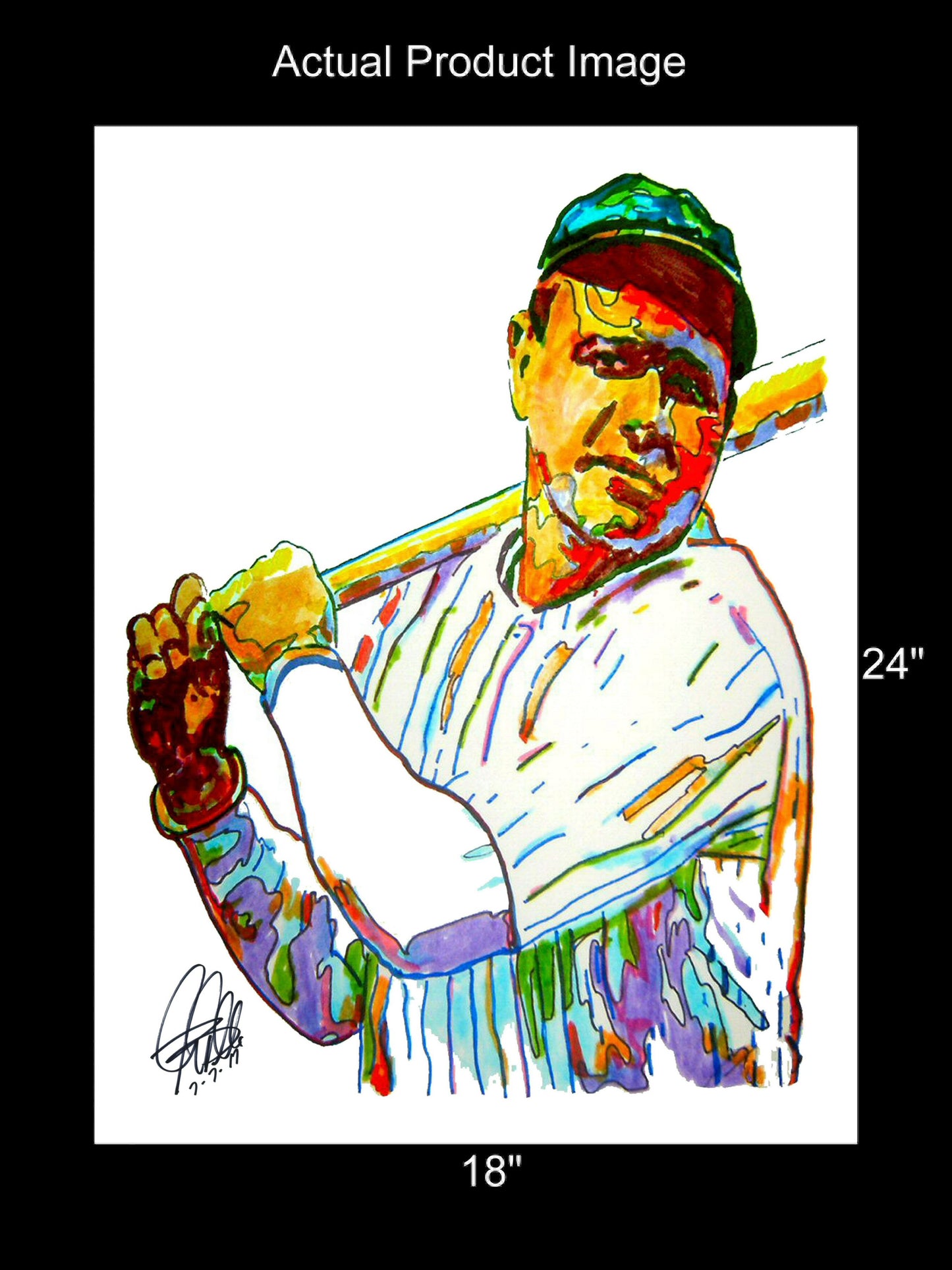 Babe Ruth New York Yankees MLB Baseball Sports Poster Print Wall Art 18x24