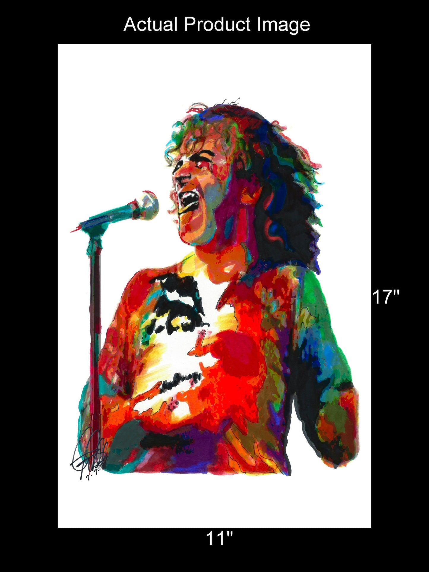 Joe Cocker Singer Blues Pop Rock Music Poster Print Wall Art 11x17