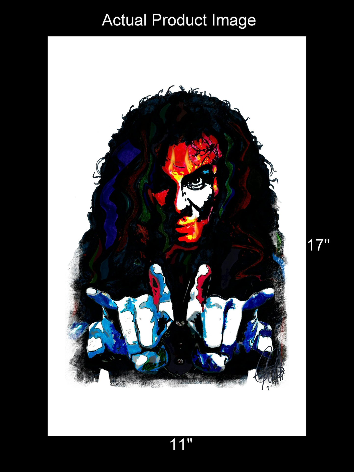 Ronnie James Dio Singer Heavy Metal Music Poster Print Wall Art 11x17