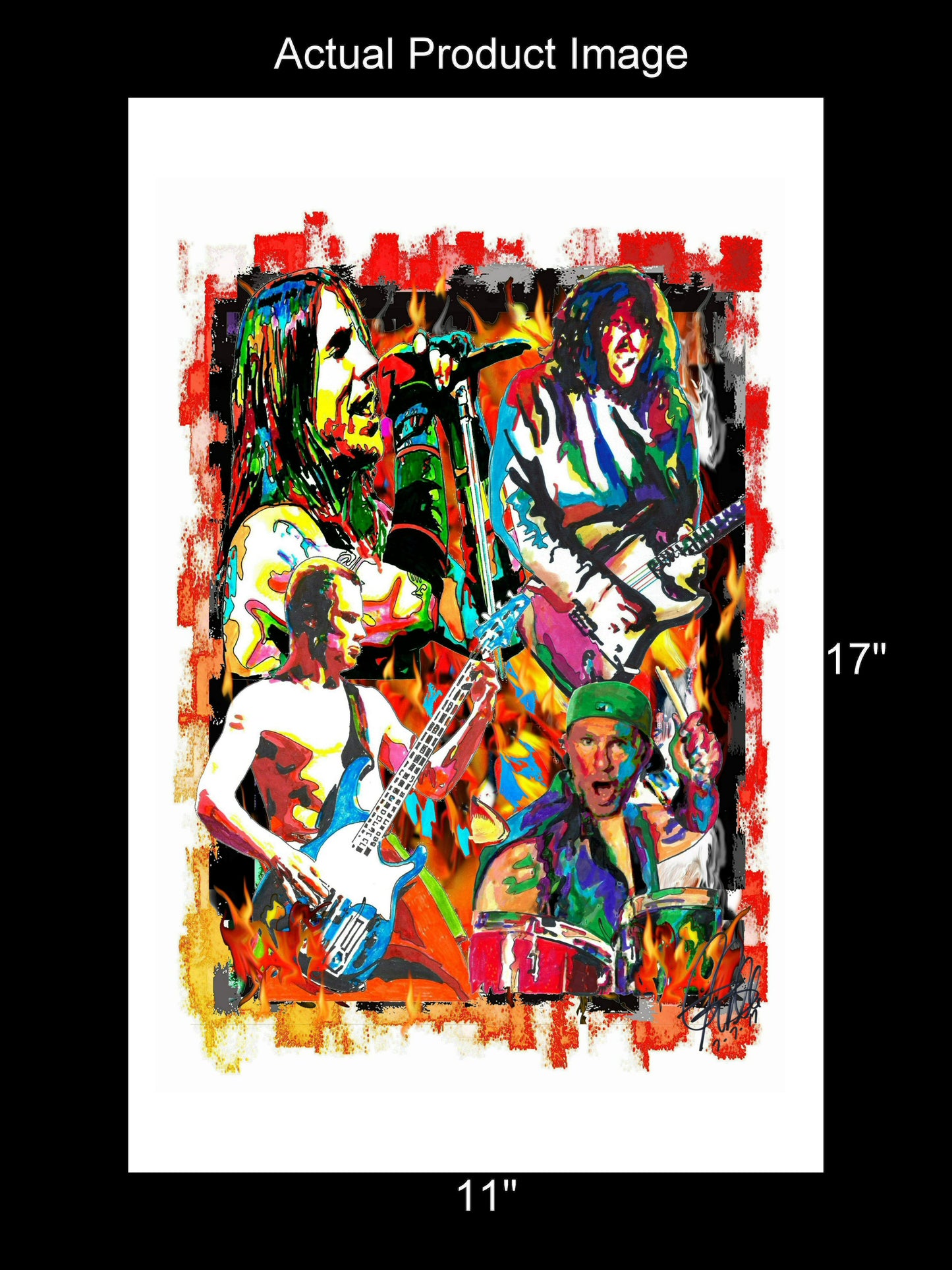 Red Hot Chili Peppers Funk Rock Music Poster Print Wall Art 11x17