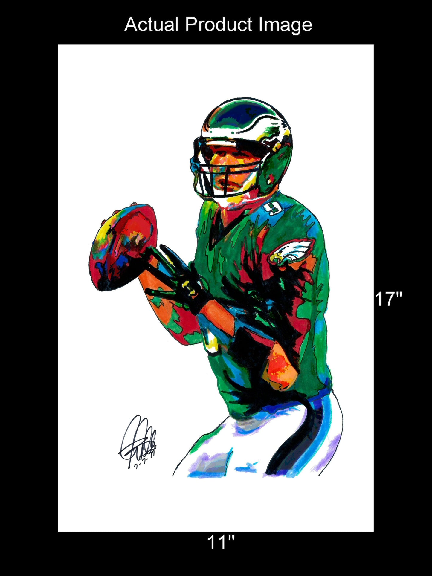 Nick Foles Philadelphia Eagles Football Poster Sports Print Wall Art 11x17