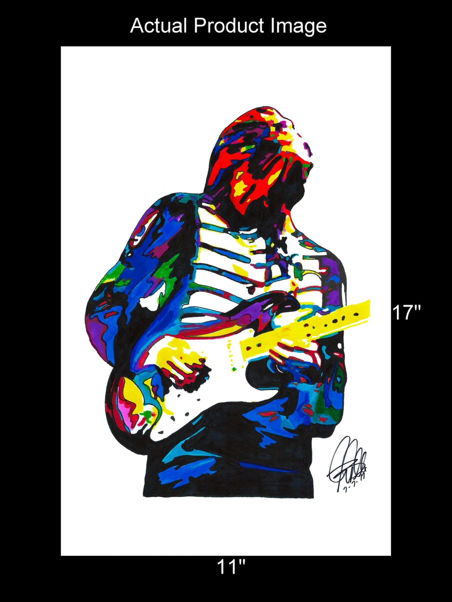 Eric Johnson Singer Guitar Blues Jazz Rock Music Poster Print Wall Art 11x17
