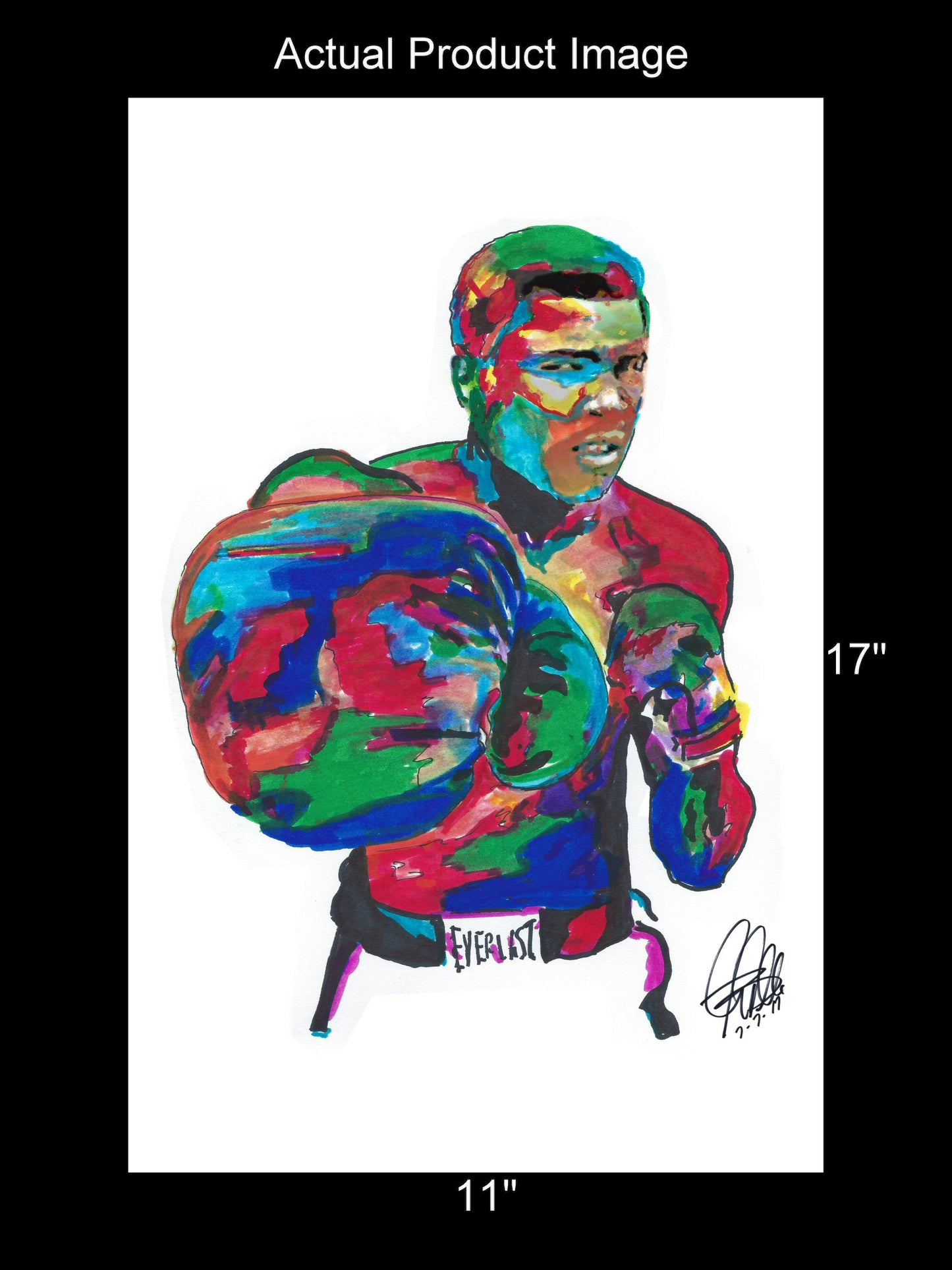 Muhammad Ali Sports Boxing Poster Print Wall Art 11x17