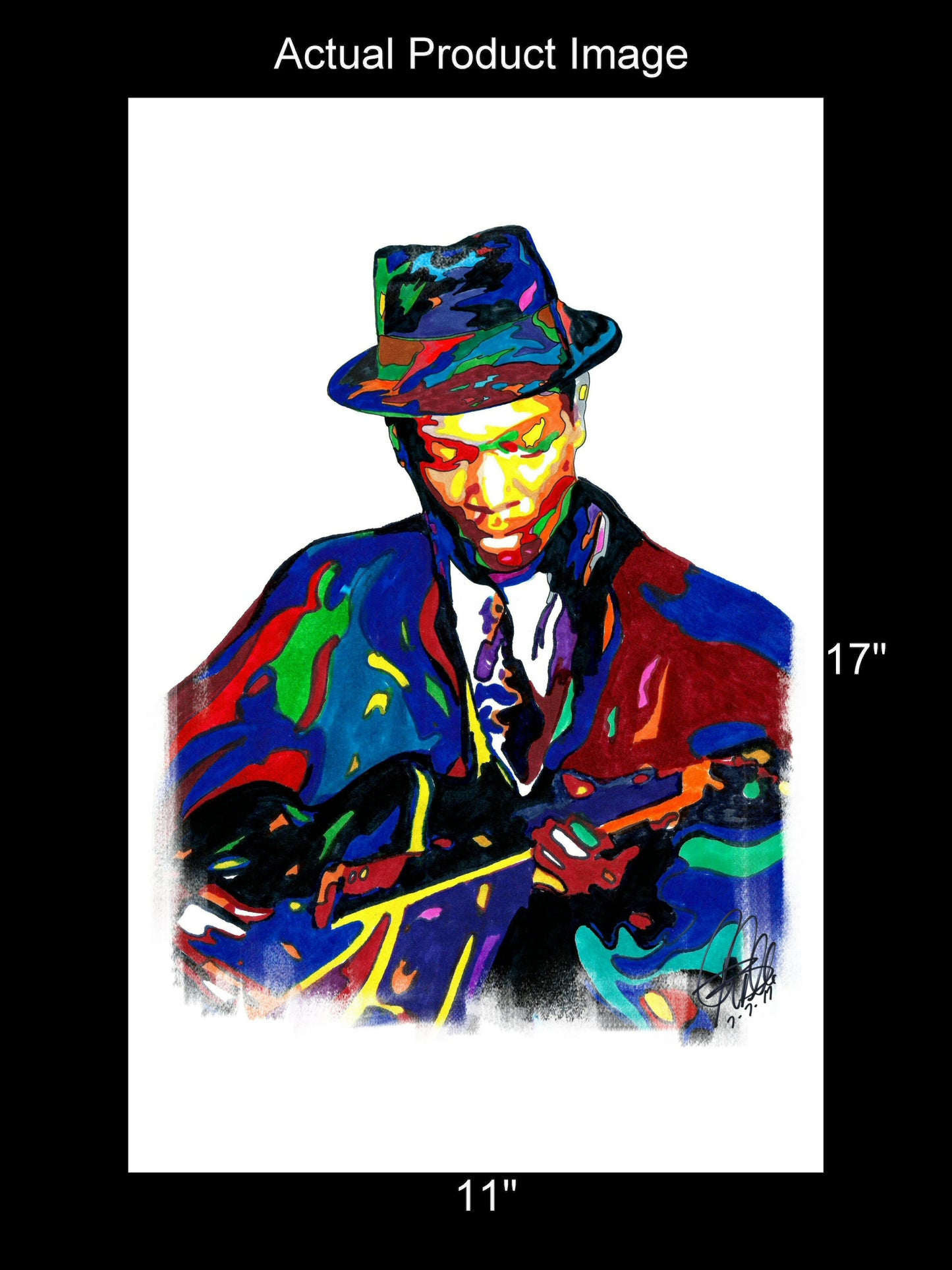 Charlie Christian Guitar Jazz Music Poster Print Wall Art 11x17