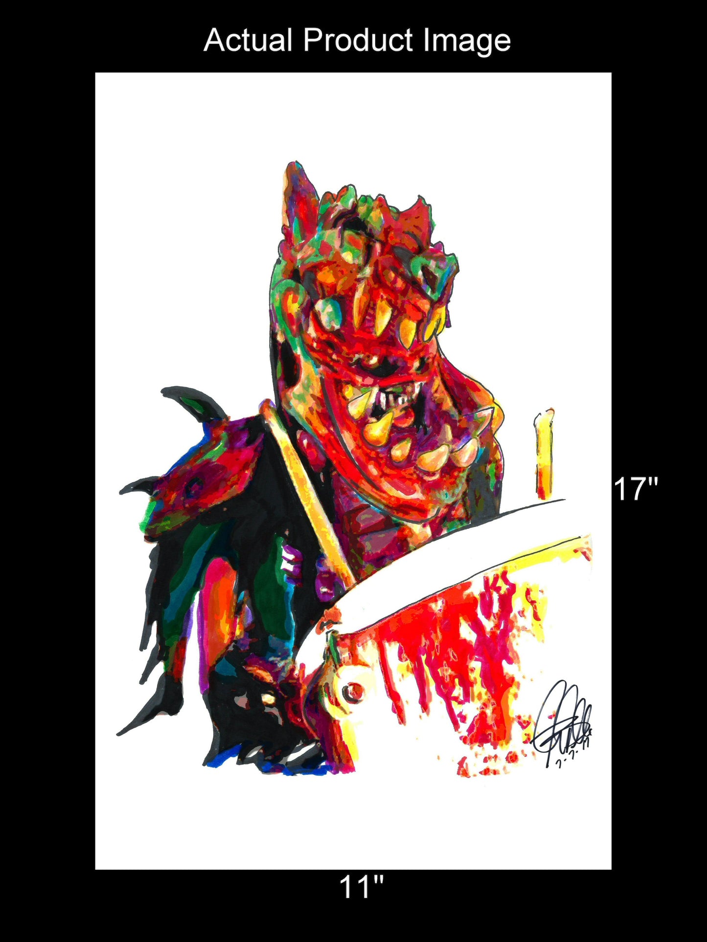 Jizmak Da Gusha GWAR Drums Shock Rock Poster Print Wall Art 11x17