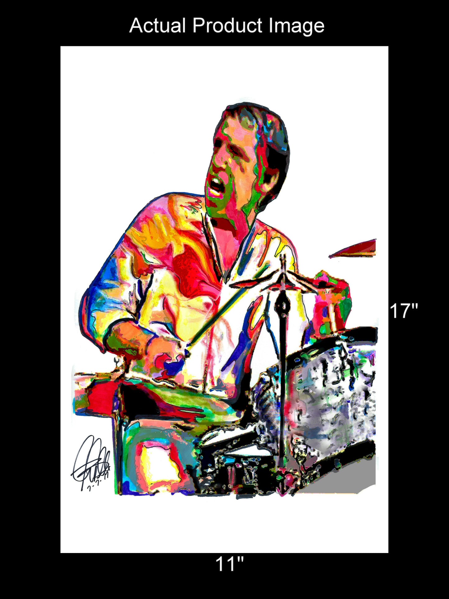 Buddy Rich Drummer Drums Jazz Big Band Music Poster Print Wall Art 11x17