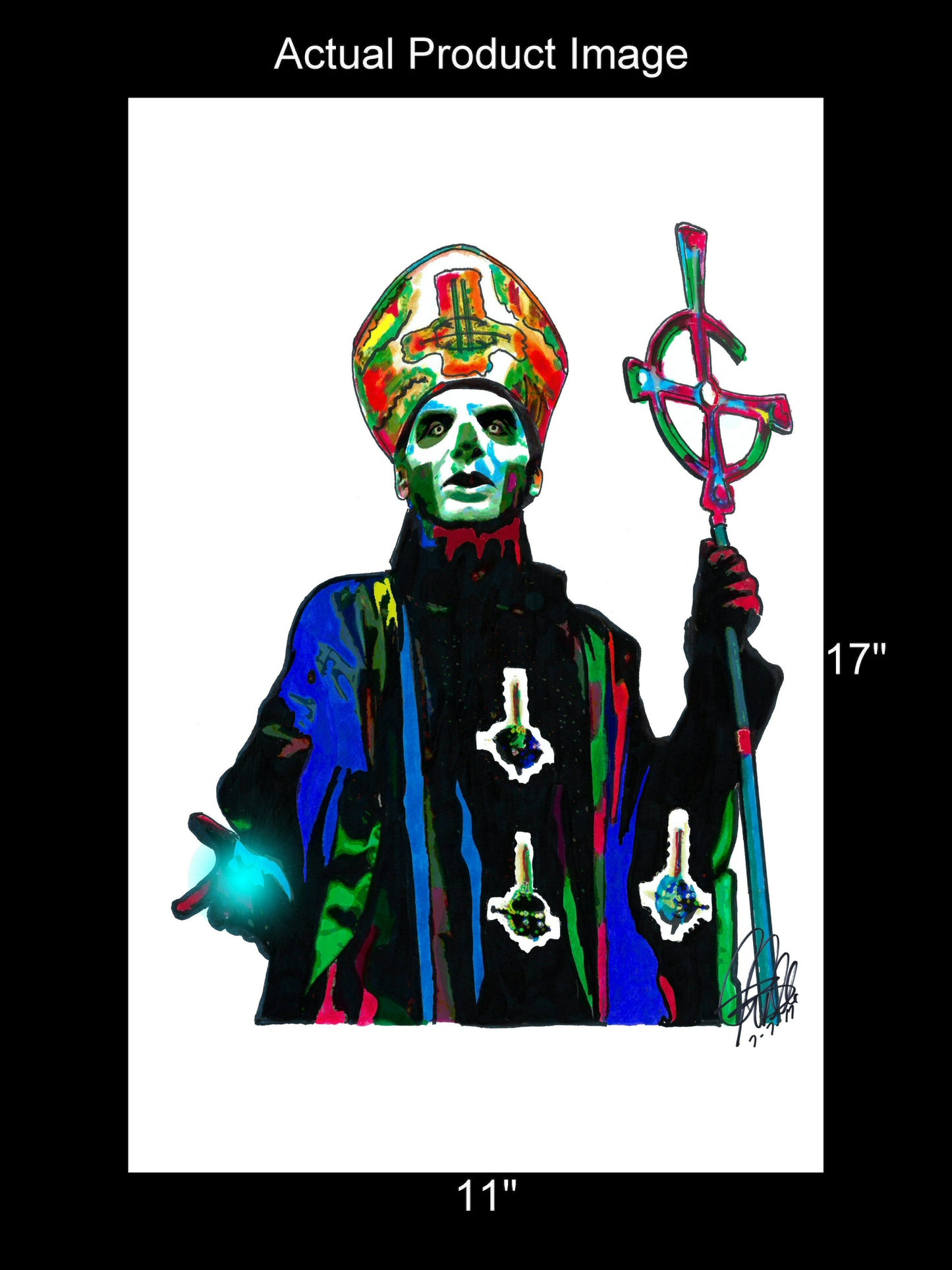 Papa Emeritus III Ghost Metal Rock Music Print Poster Wall Art 11x17