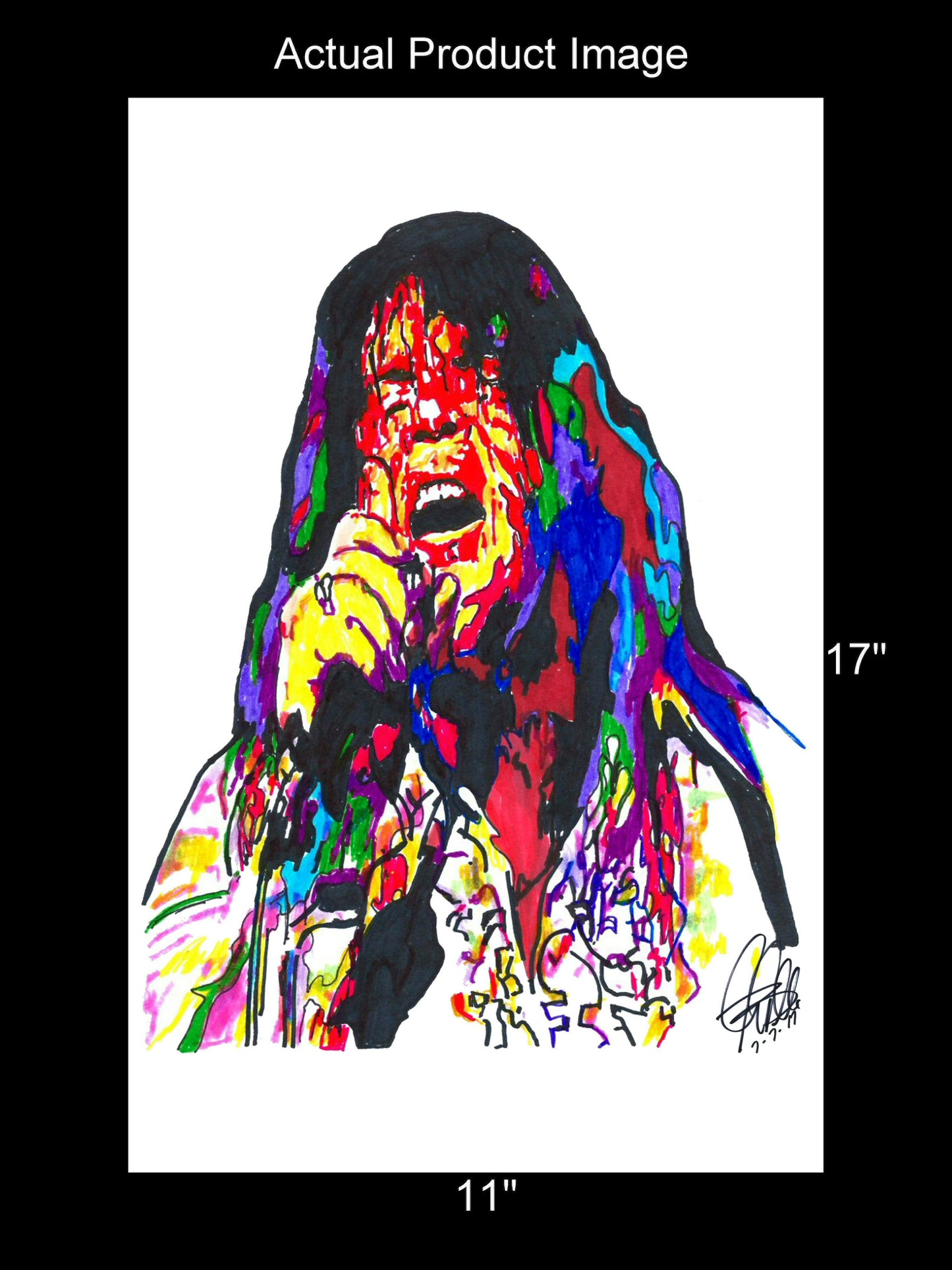 Meat Loaf Singer Hard Rock Music Poster Print Wall Art 11x17