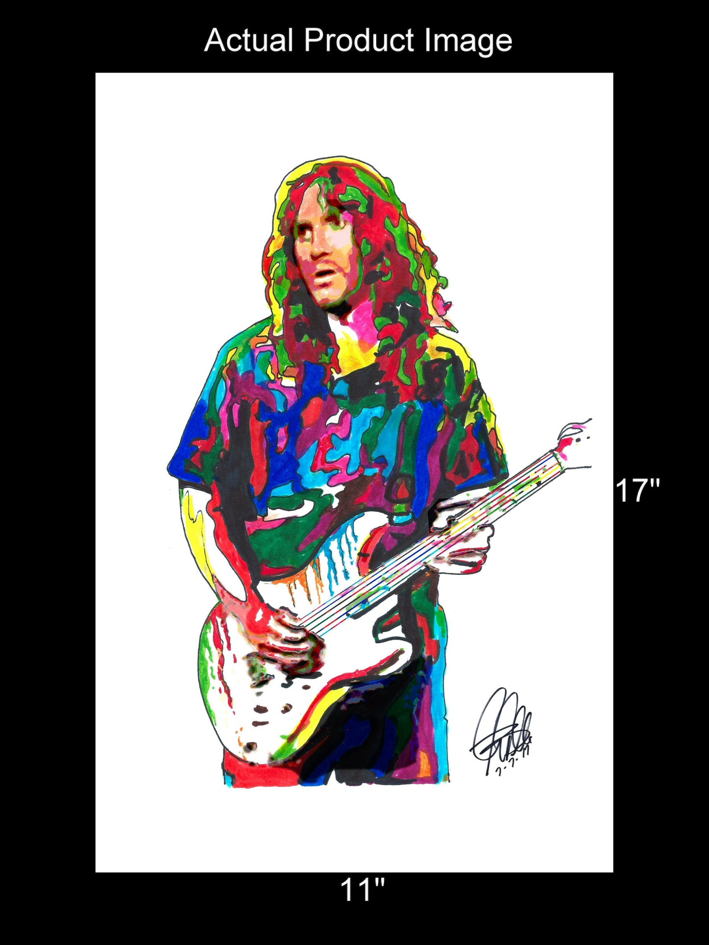 John Frusciante Red Hot Chili Peppers Rock Music Poster Print Wall Art 11x17